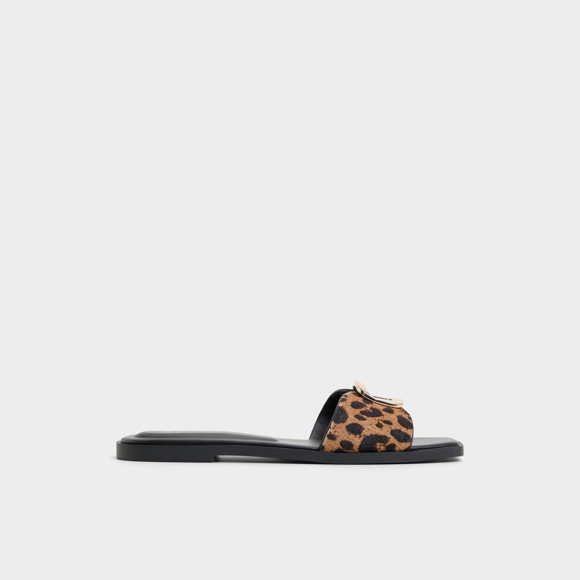 Main View of Brown Multi Tidella Slide sandal for Womens