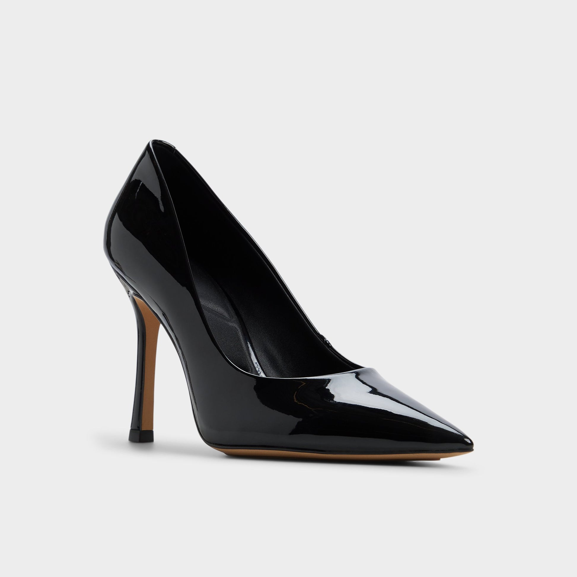 Three-quarter angle of Other Black Stessy3.0 Pump's front side
