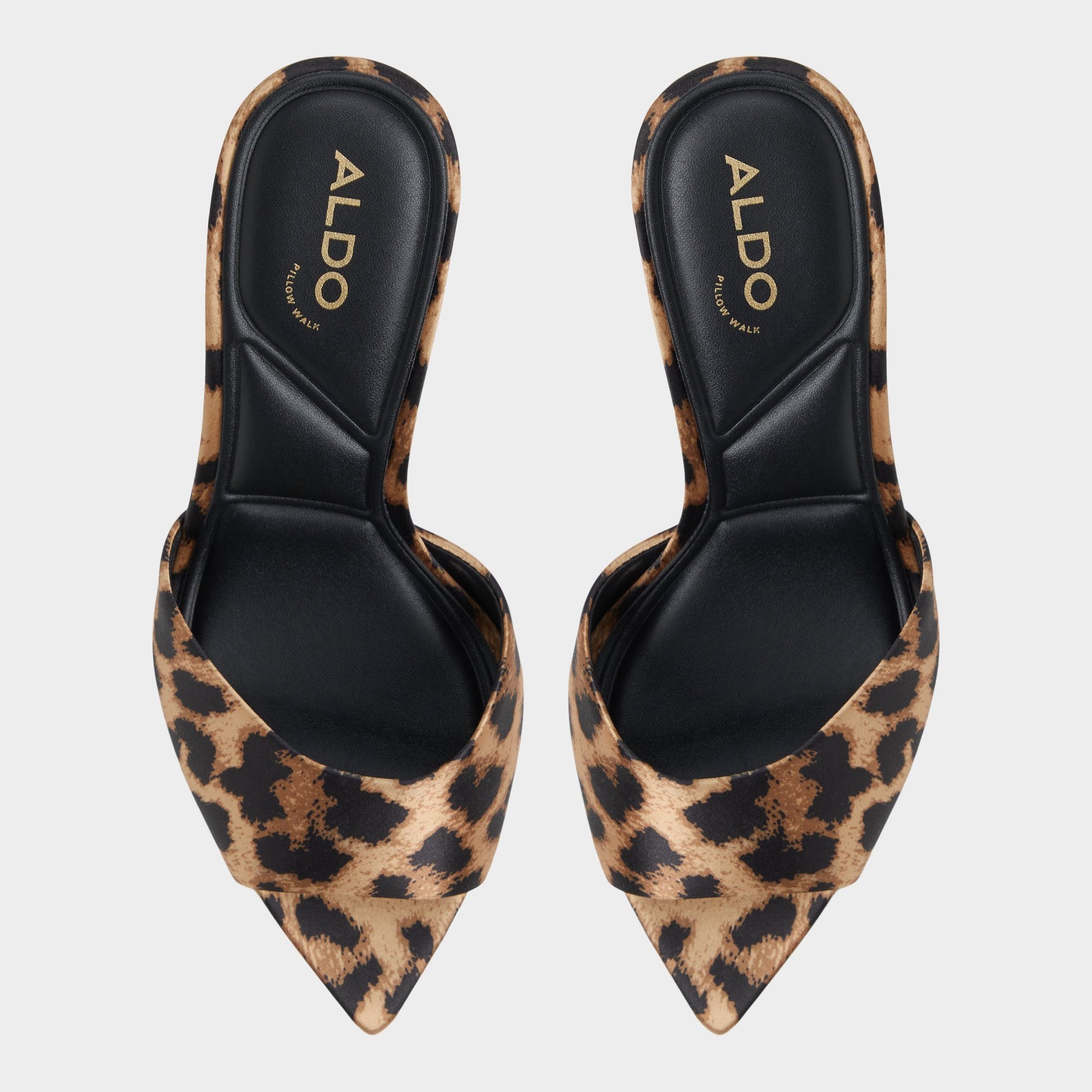 Top-down view of the Brown Multi Anniebrilden Heeled mule