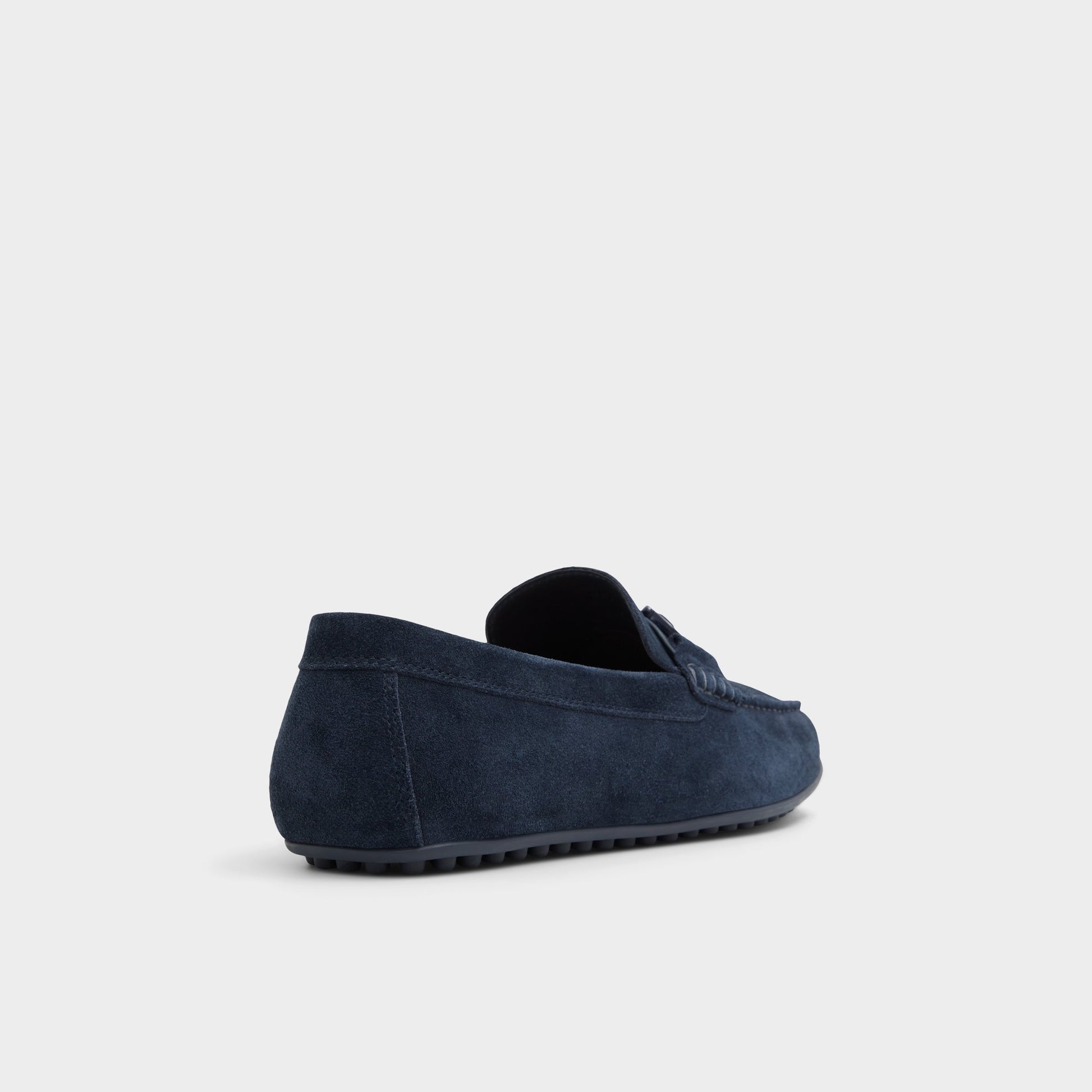 Three-quarter angle of Navy Scuderiia-in Loafer's back side