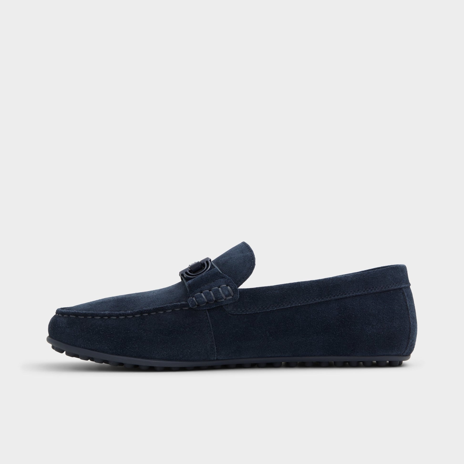 Side view of Navy Scuderiia-in Loafer