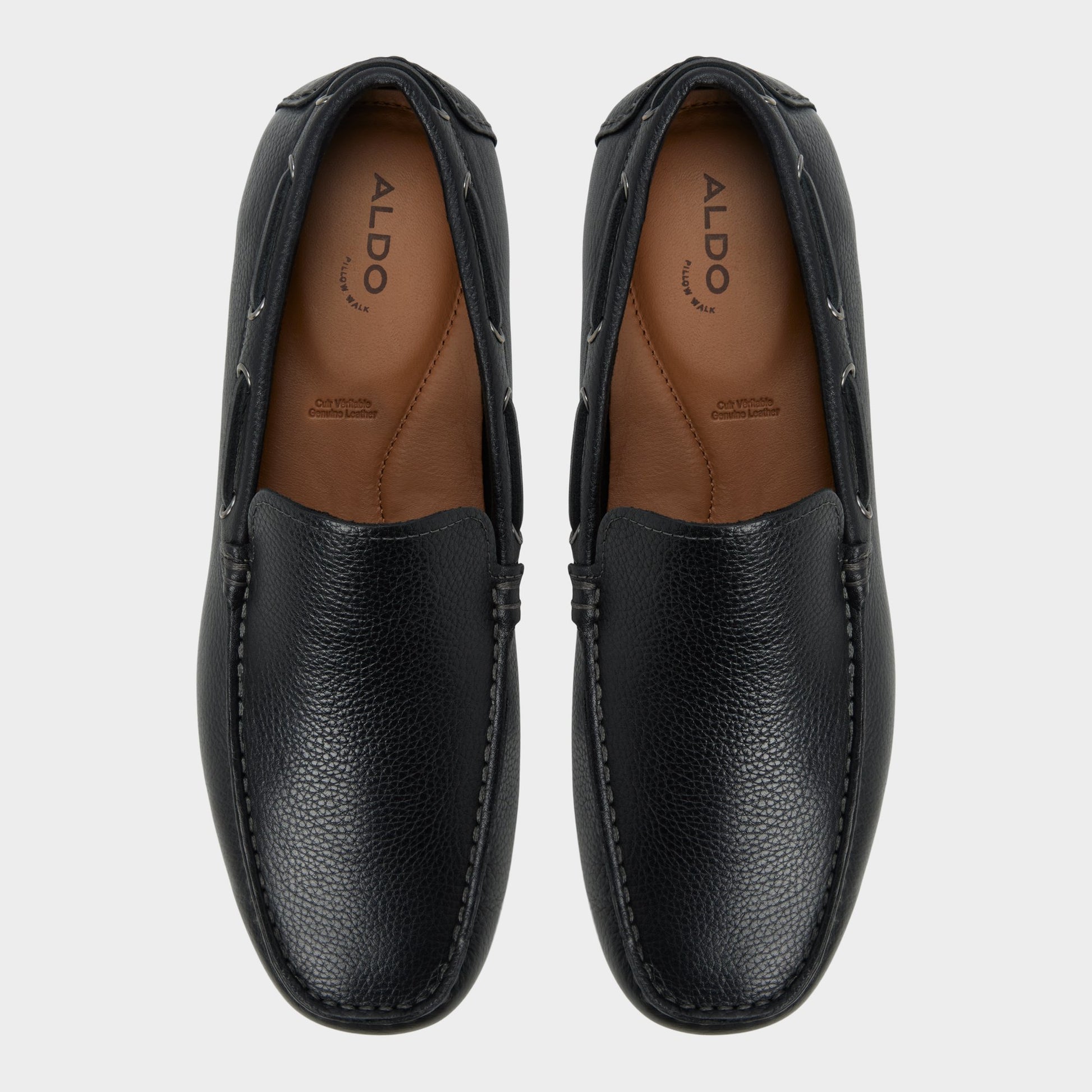 Vue de dessus de la Noir Horton-in Driving shoe