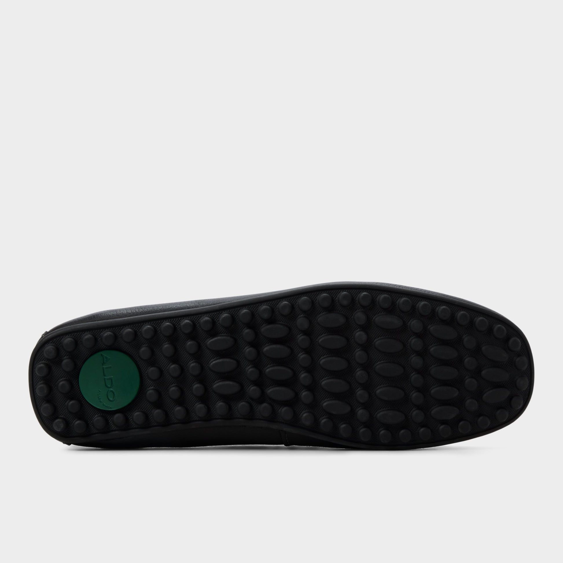 Vue de la semelle de Noir Horton-in Driving shoe
