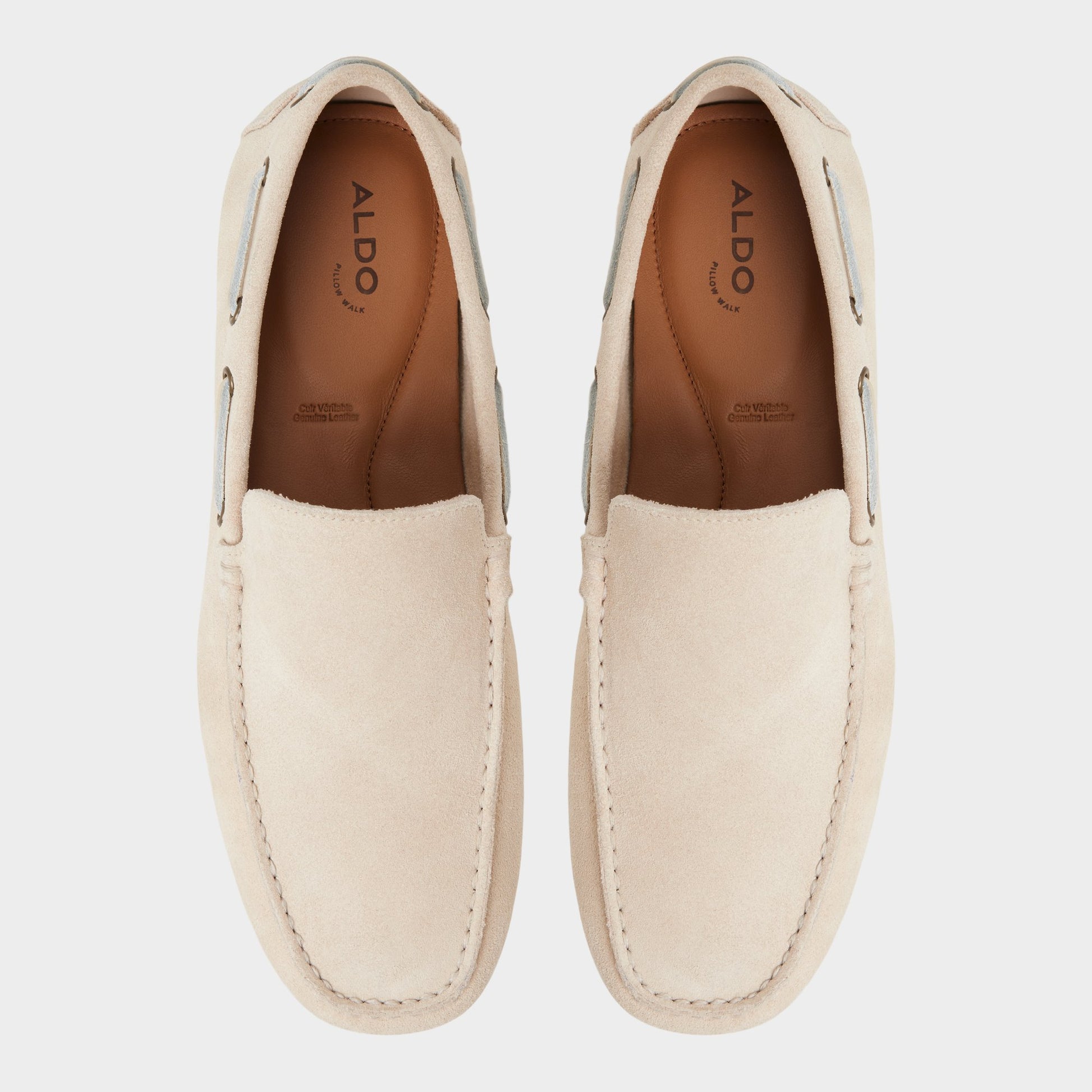 Vue de dessus de la Crème Horton-in Mocassin
