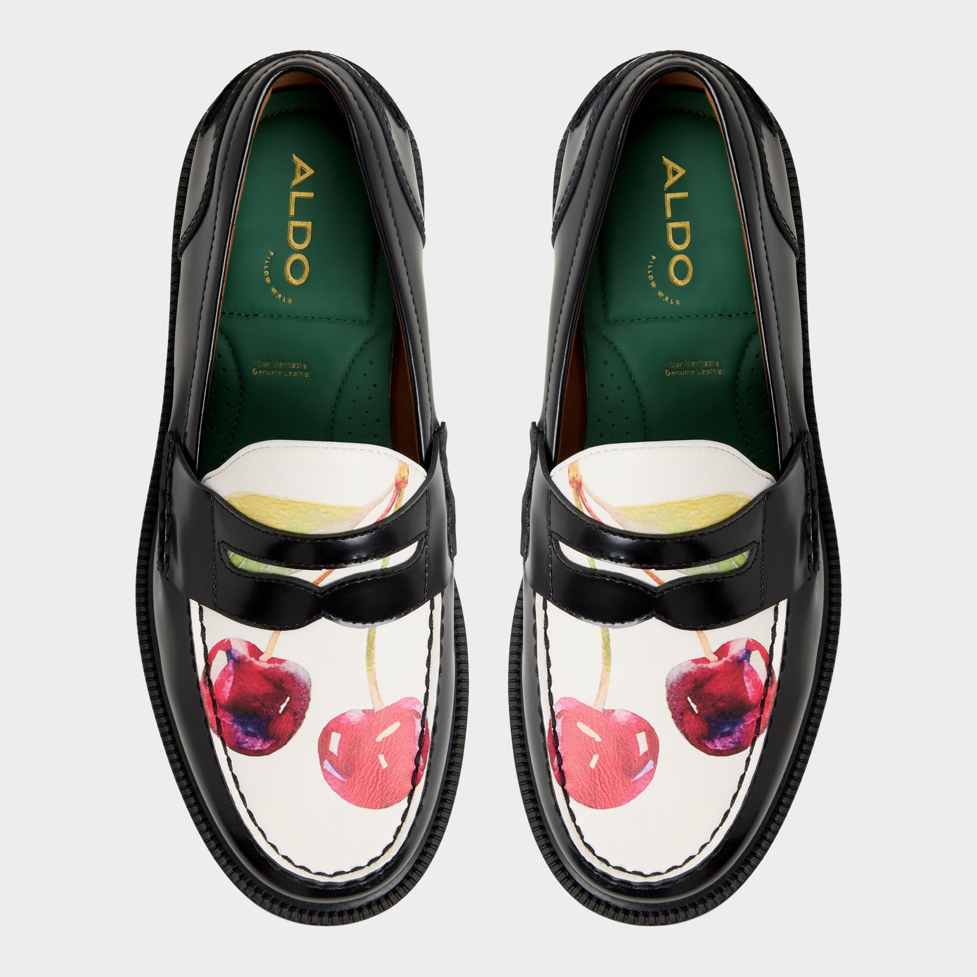Top-down view of the Other Black Buckley Loafer