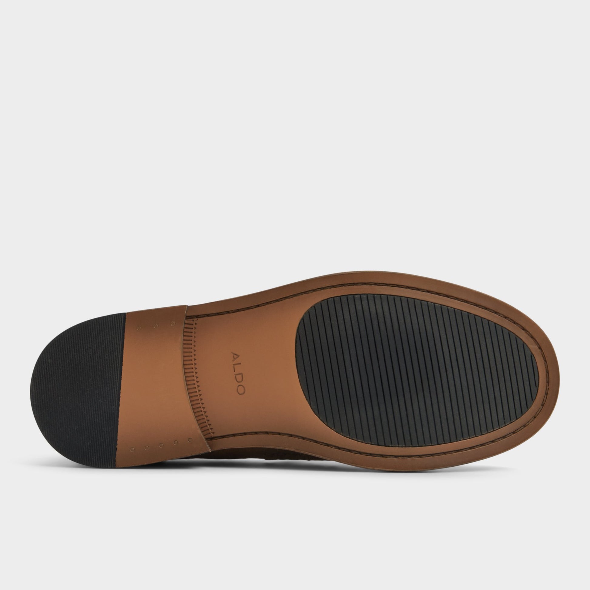 View of Taupe Buckley Loafer's sole