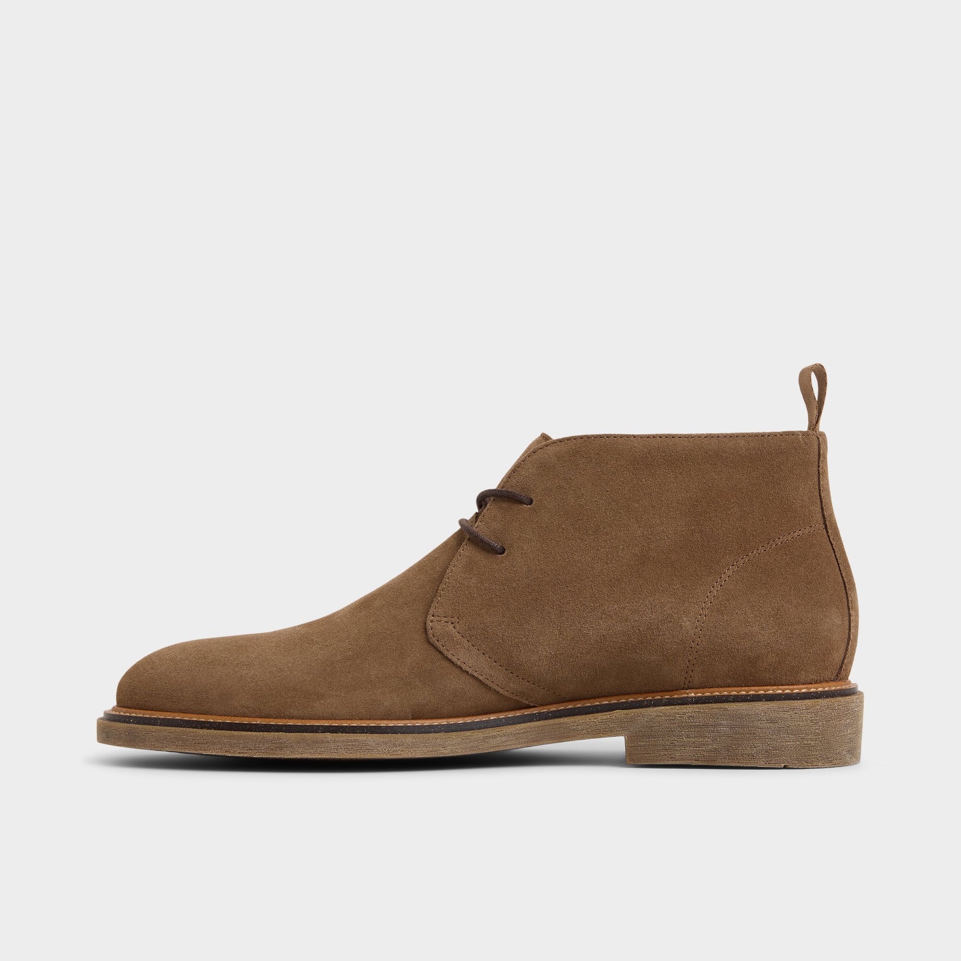 Vue latérale de Marron Foncé Jefrey Botte Chukka