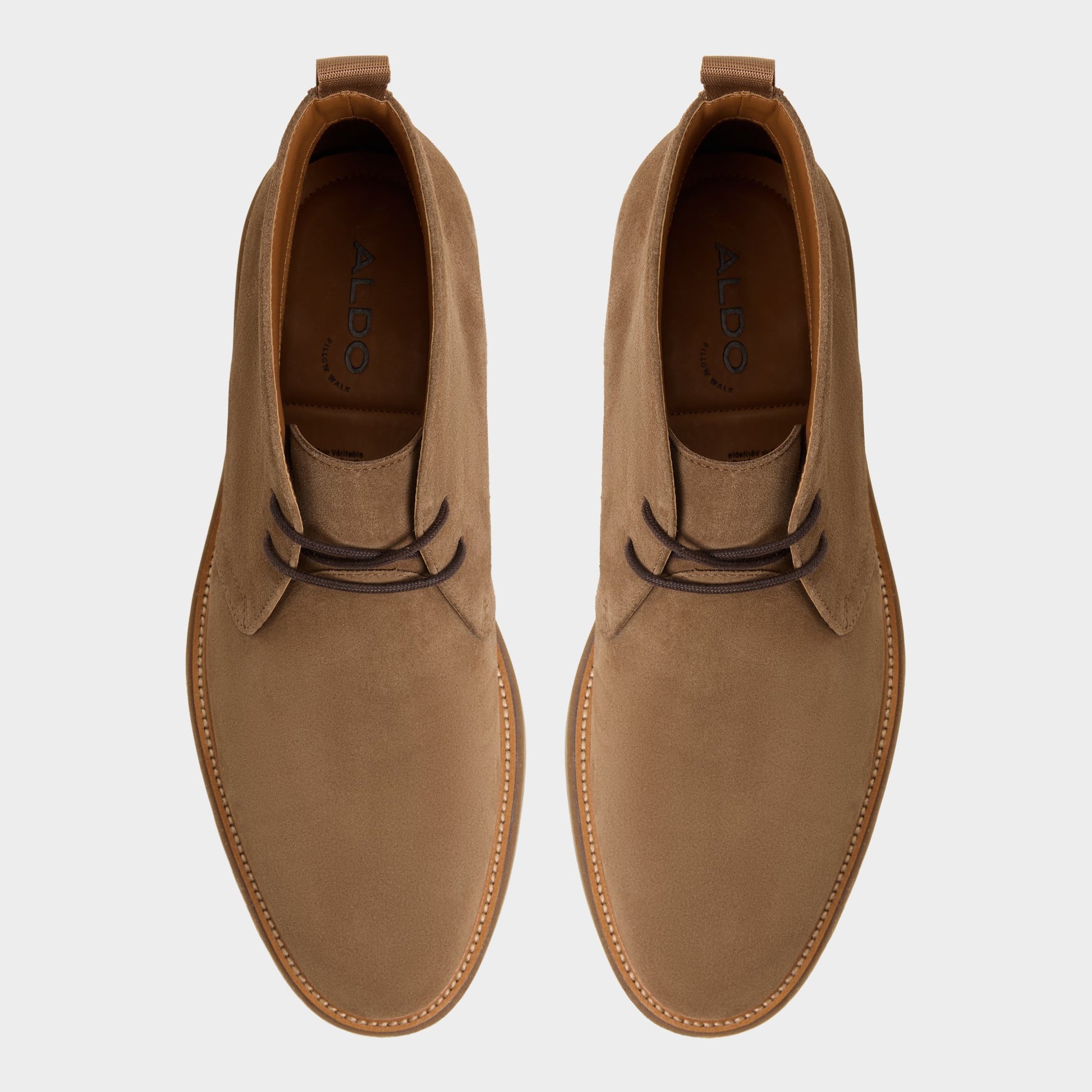 Vue de dessus de la Marron Foncé Jefrey Botte Chukka