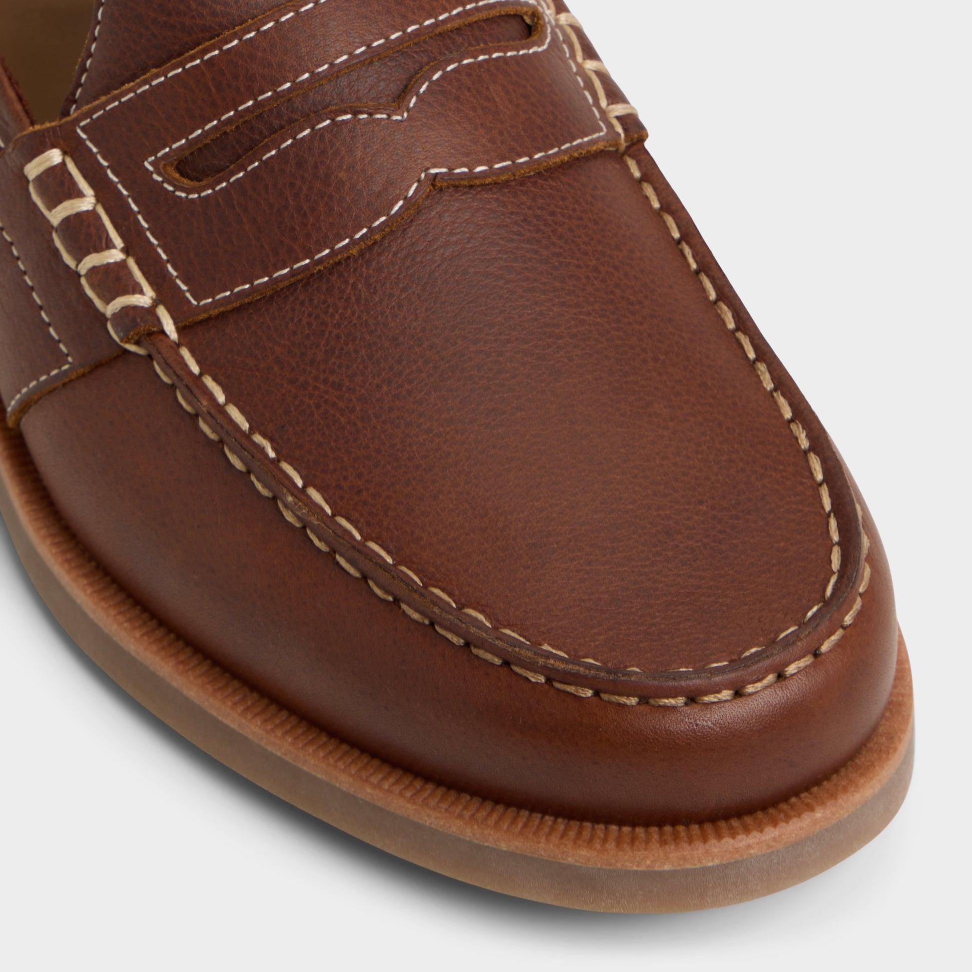 Close-up of the Tan Corbin Loafer