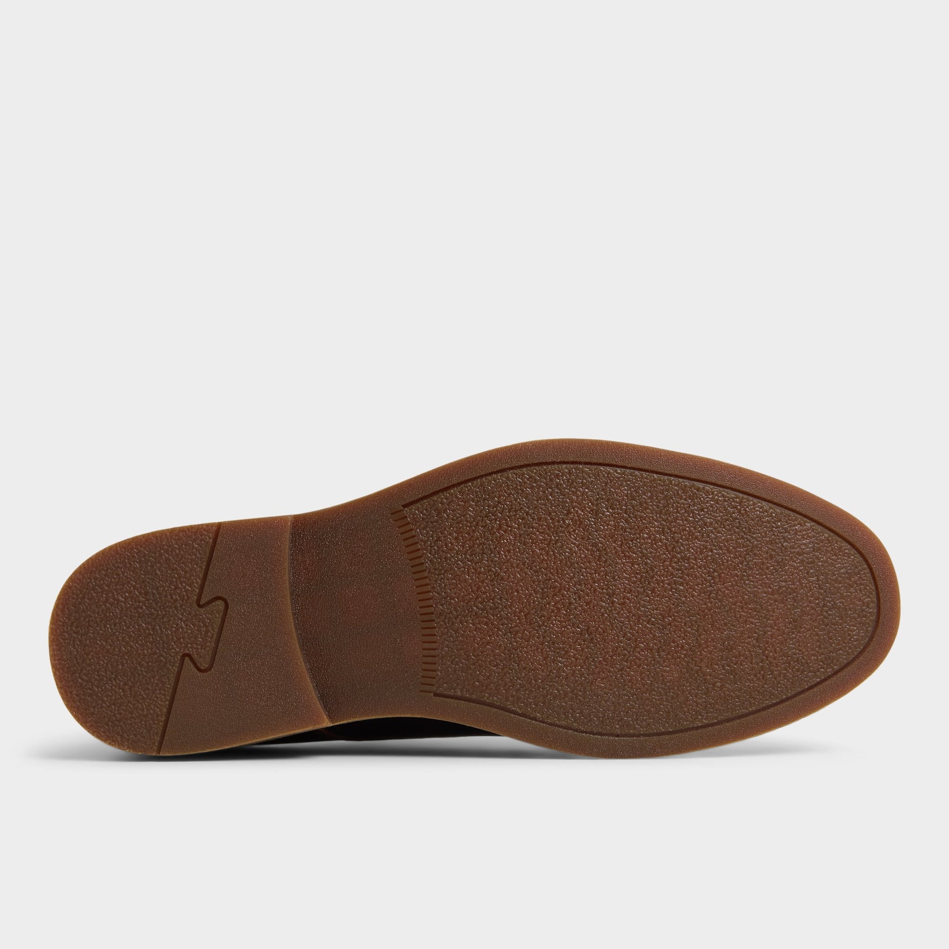 View of Brown Overflow Raiden Derby shoe's sole