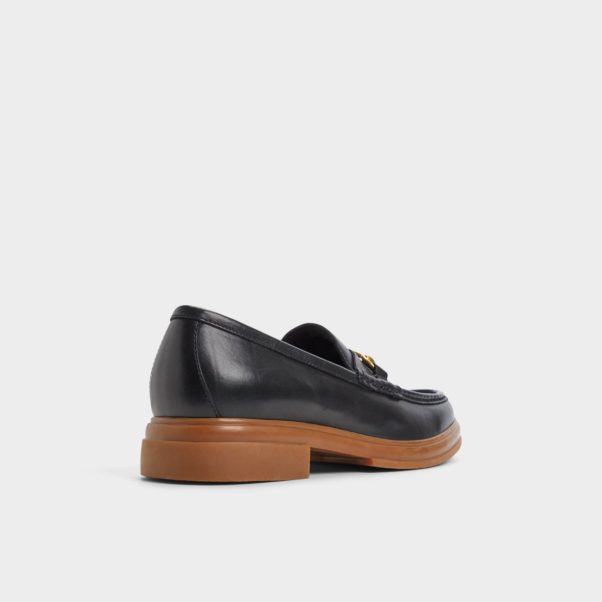 Three-quarter angle of Other Black Guerro Loafer's back side