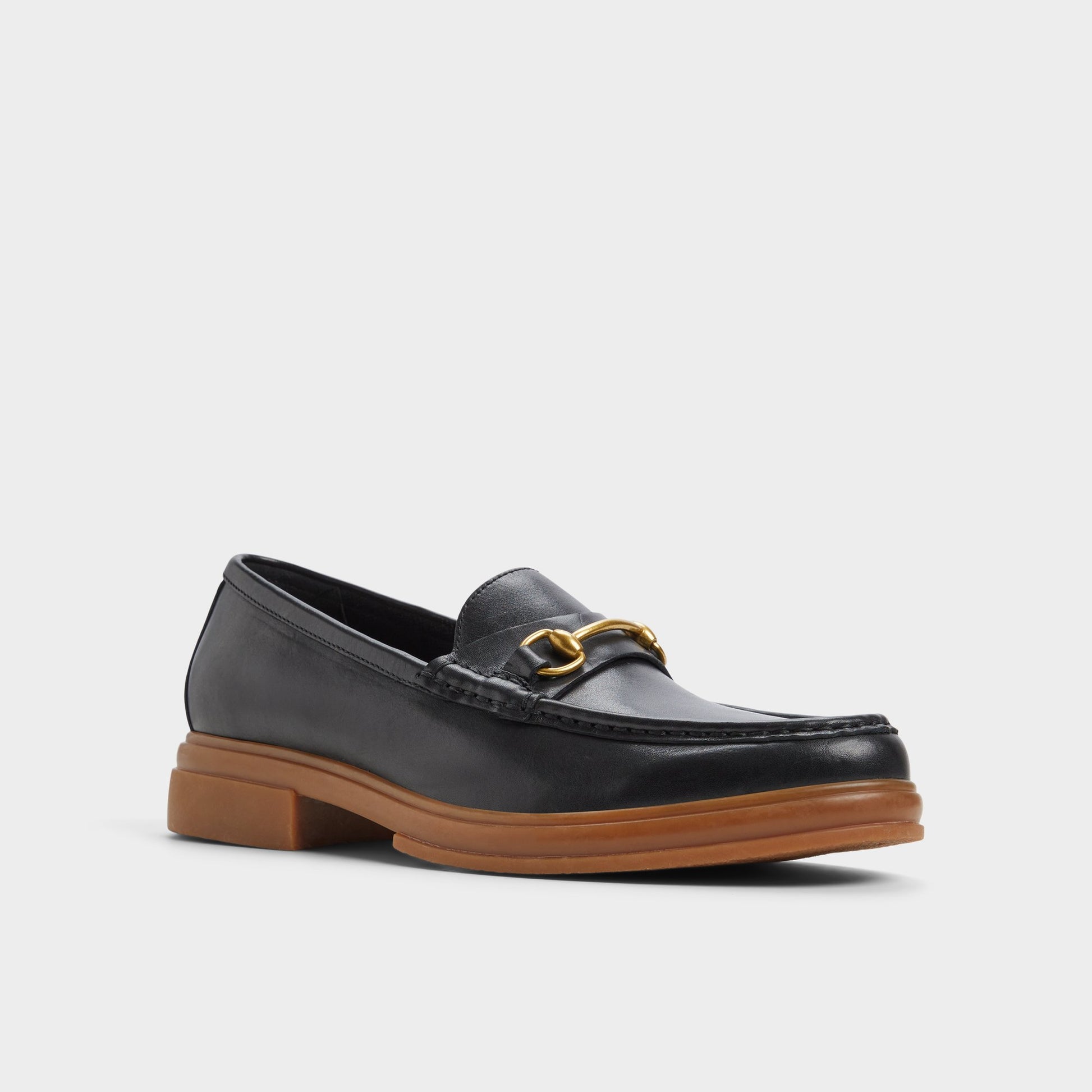 Three-quarter angle of Other Black Guerro Loafer's front side