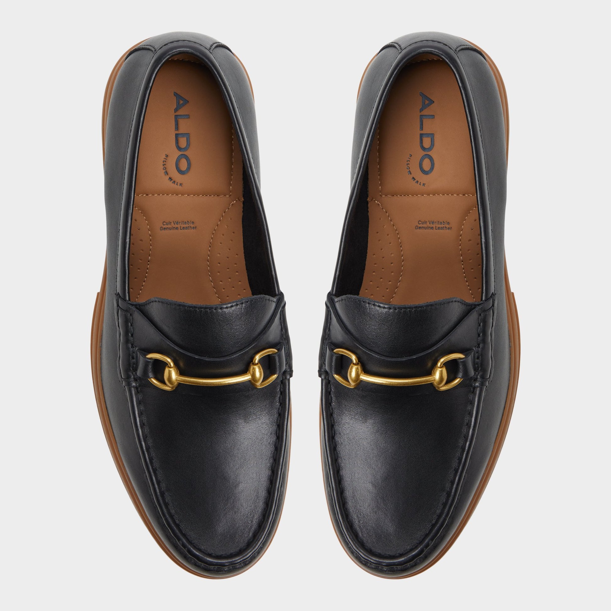 Top-down view of the Other Black Guerro Loafer