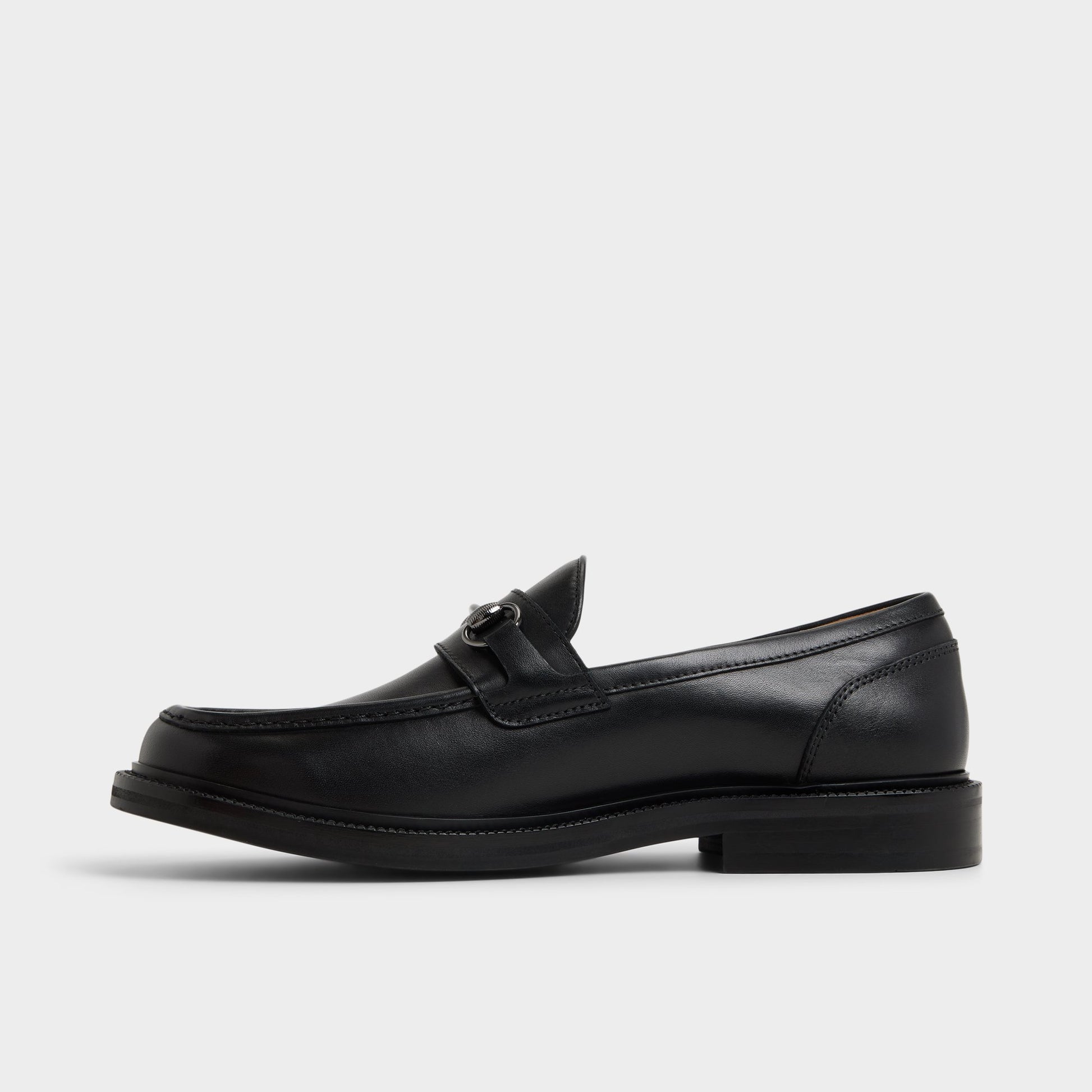 Side view of Open Black Arturo Loafer