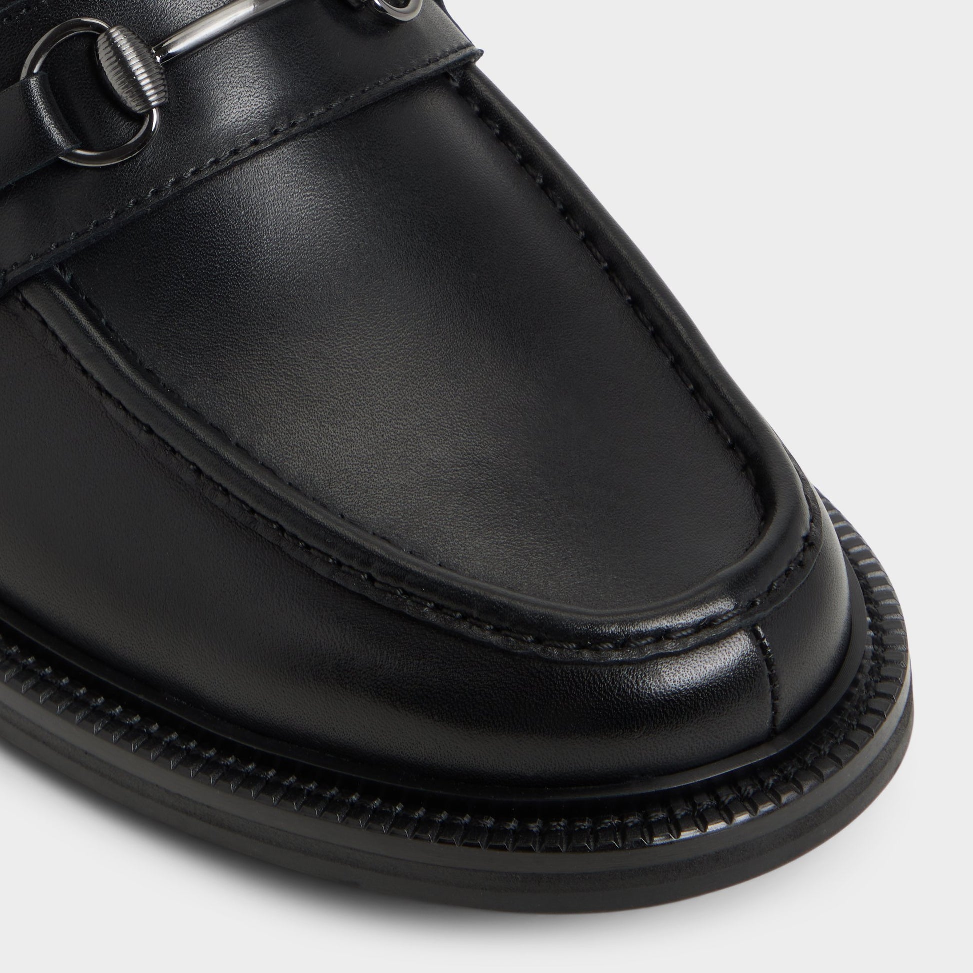 Close-up of the Open Black Arturo Loafer