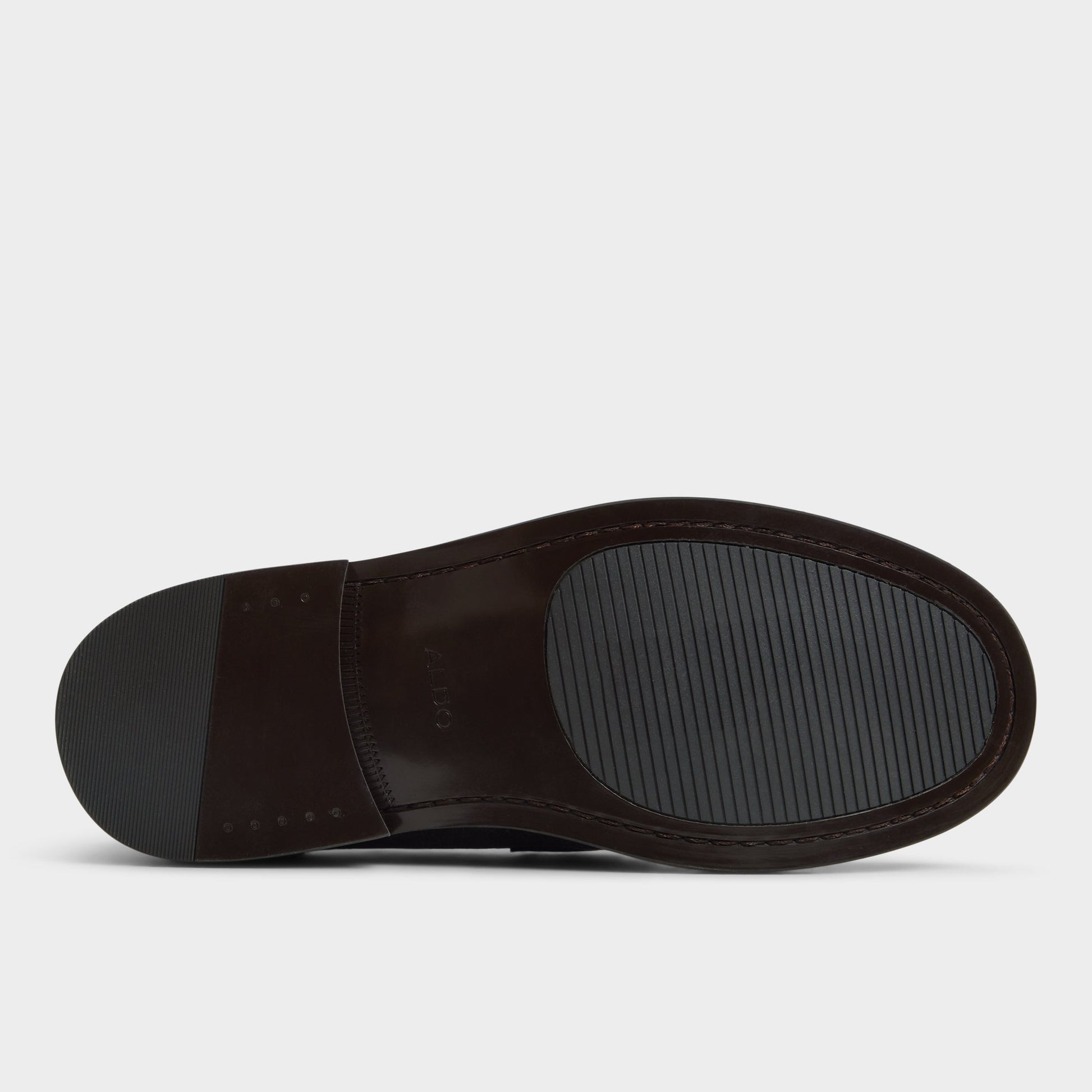 View of Dark Brown Arturo Loafer's sole