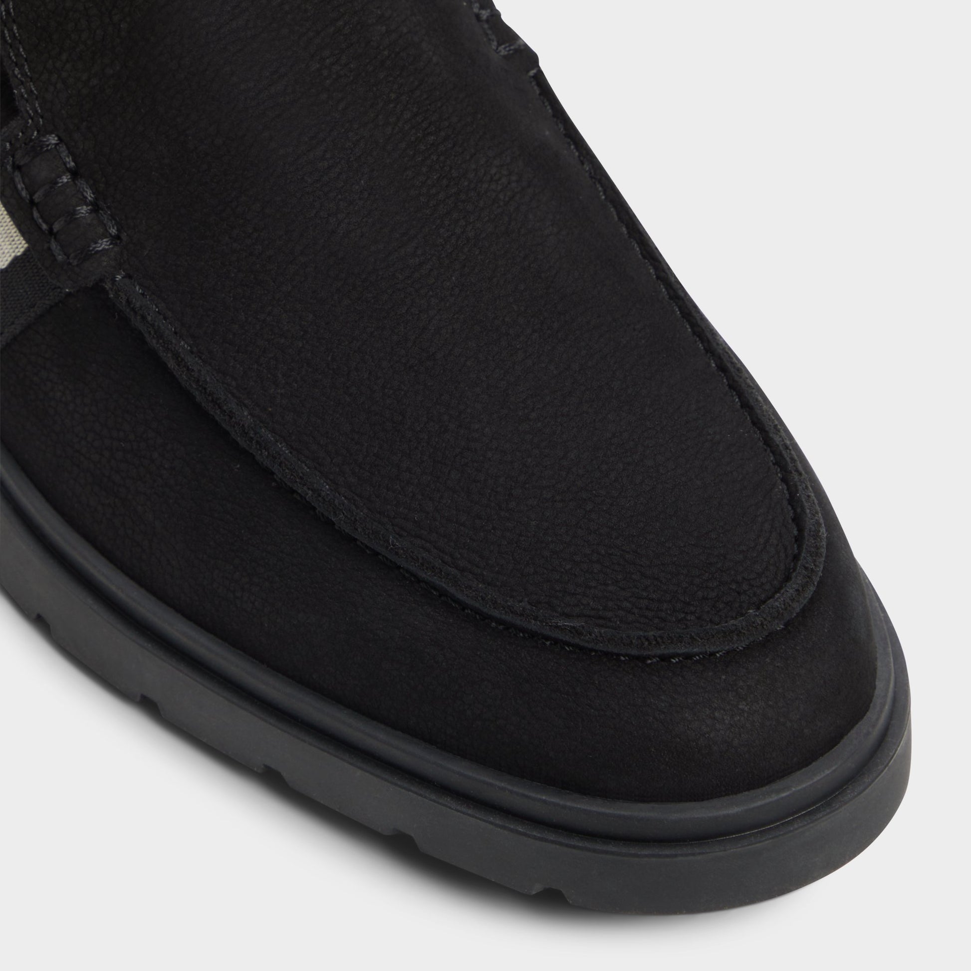 Close-up of the Open Black Odis Loafer