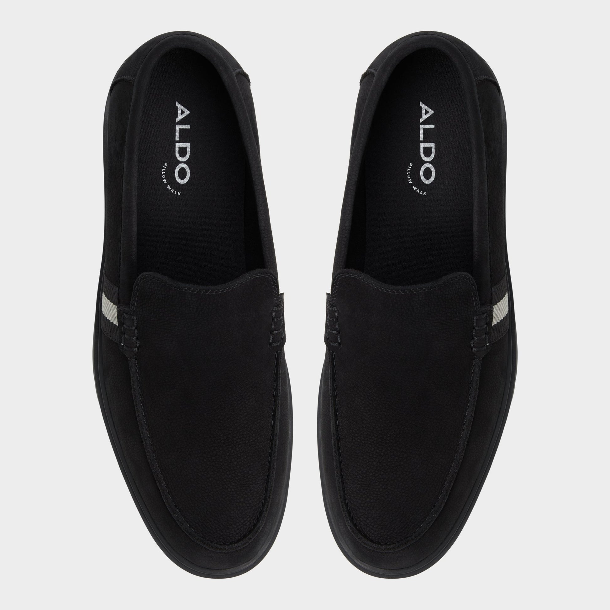 Top-down view of the Open Black Odis Loafer