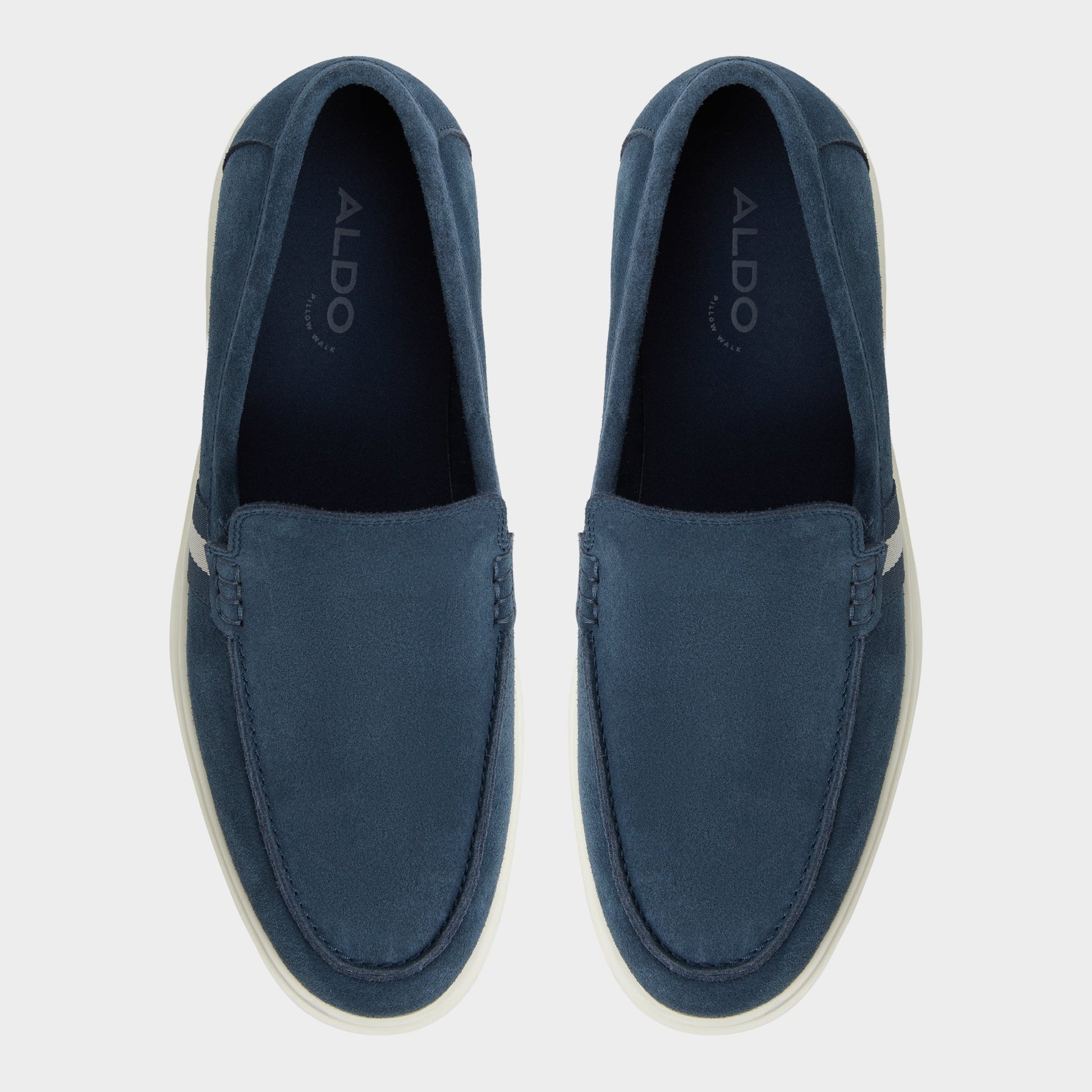 Top-down view of the Navy Odis Loafer