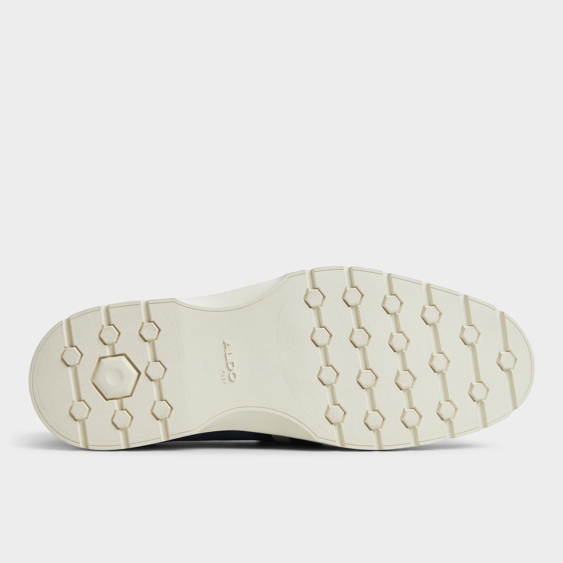 View of Navy Odis Loafer's sole