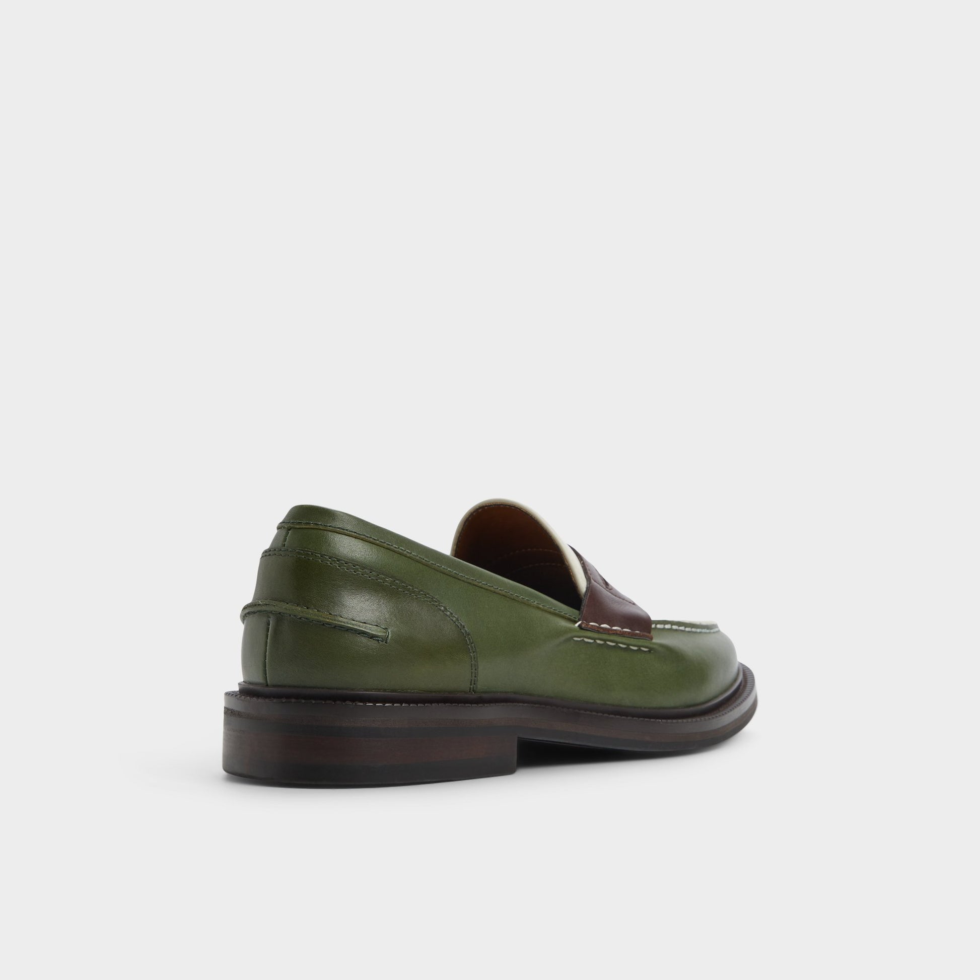Three-quarter angle of Moss Buckley Loafer's back side
