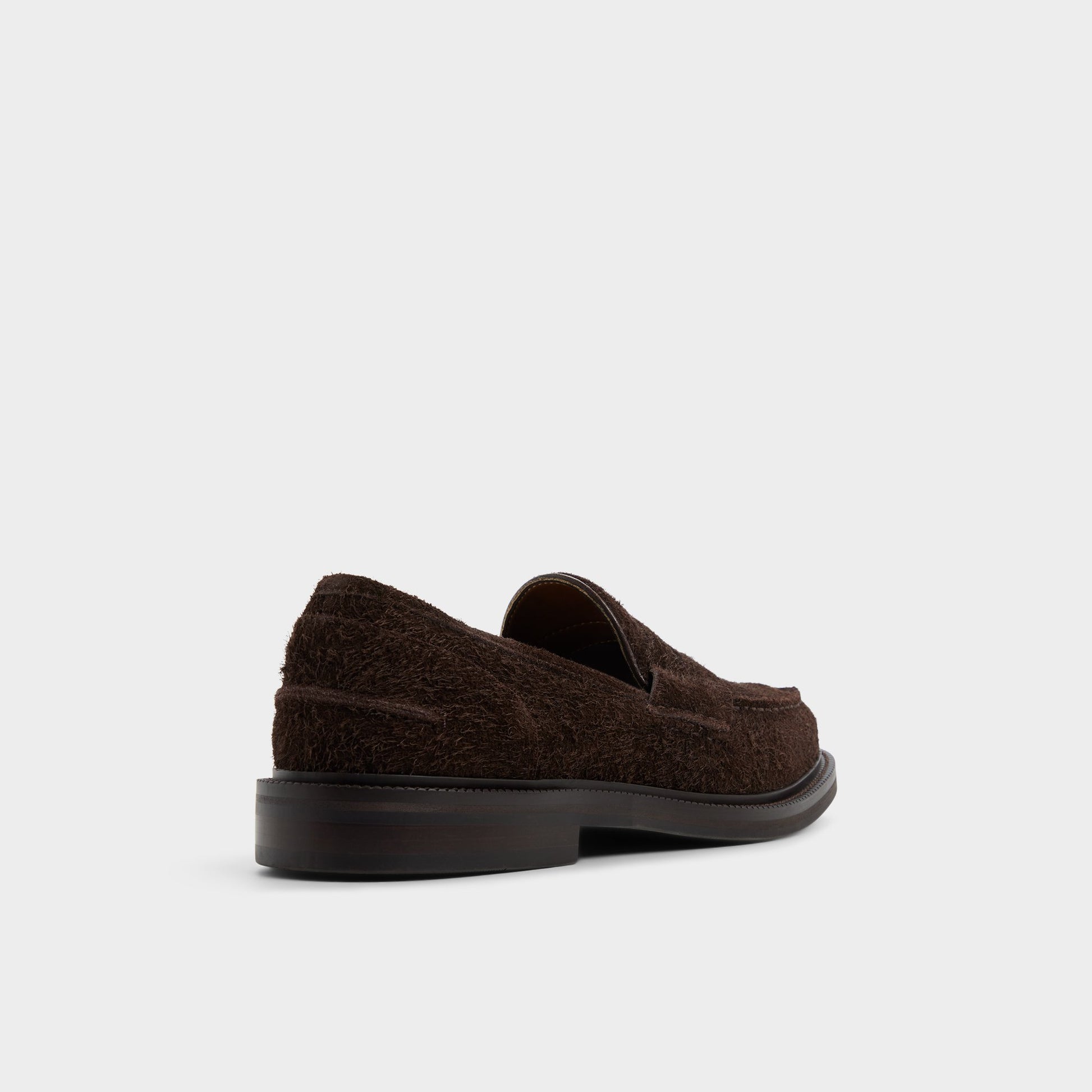 Three-quarter angle of Medium Brown Buckley Loafer's back side
