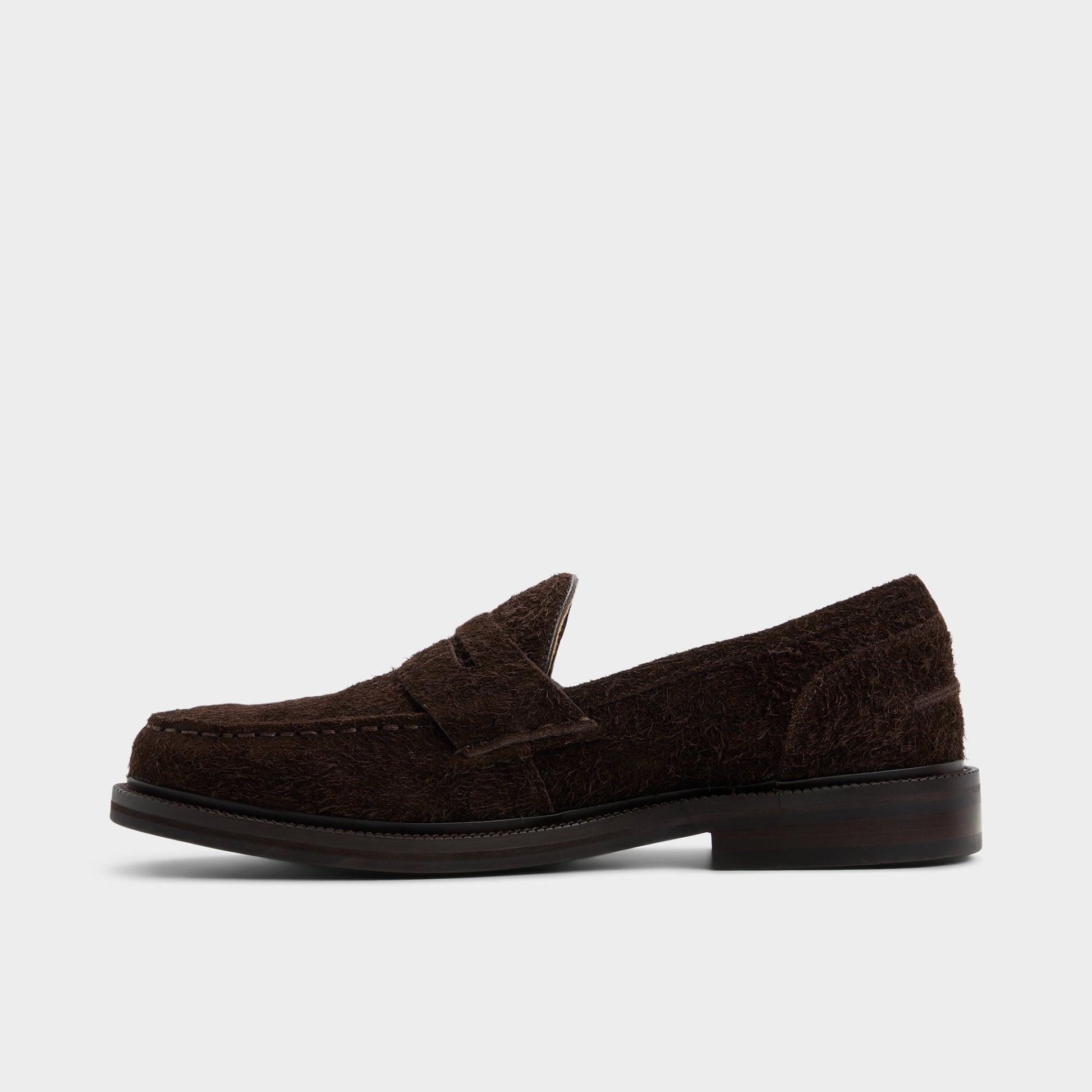 Side view of Medium Brown Buckley Loafer