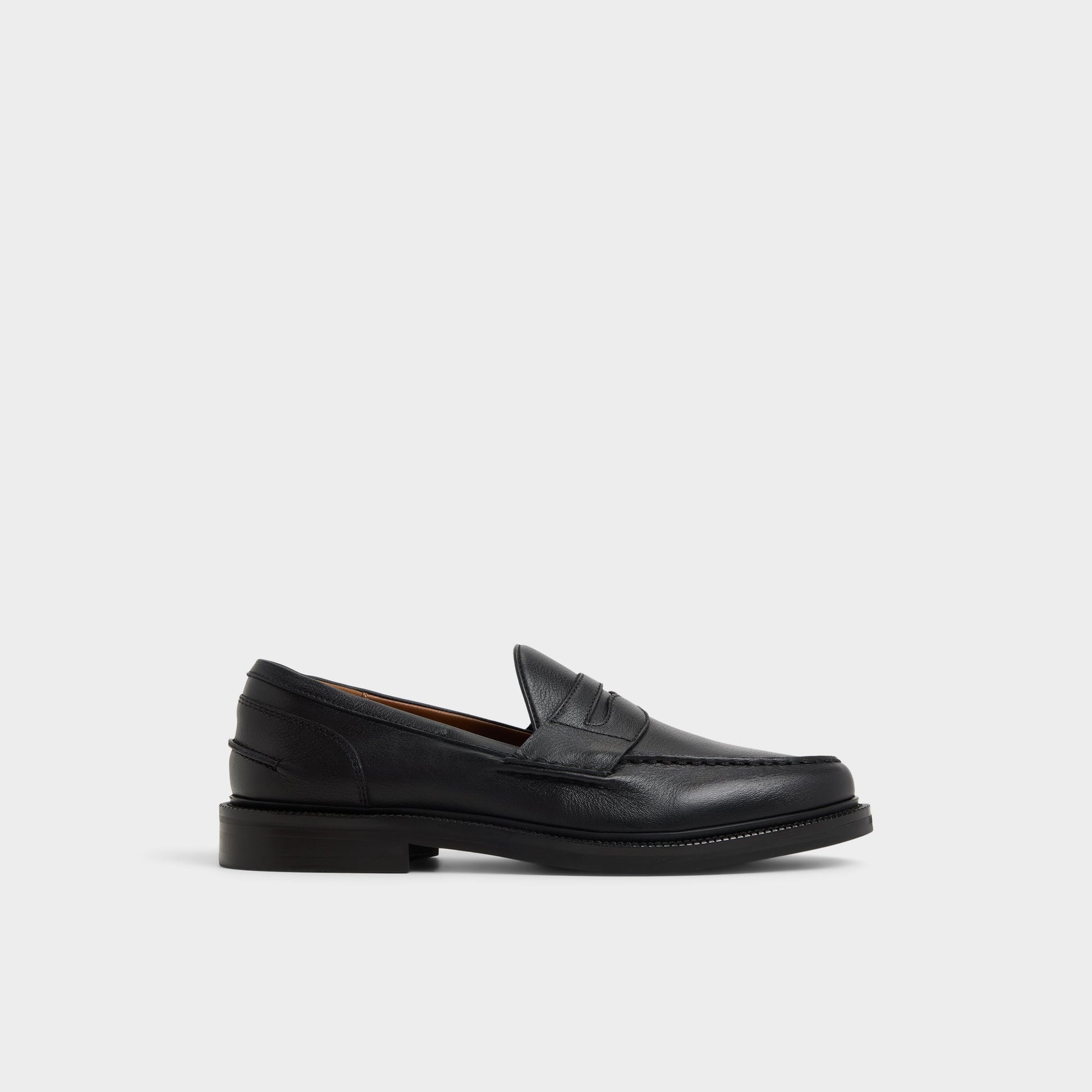 Main View of Open black Buckley Loafer for Mens