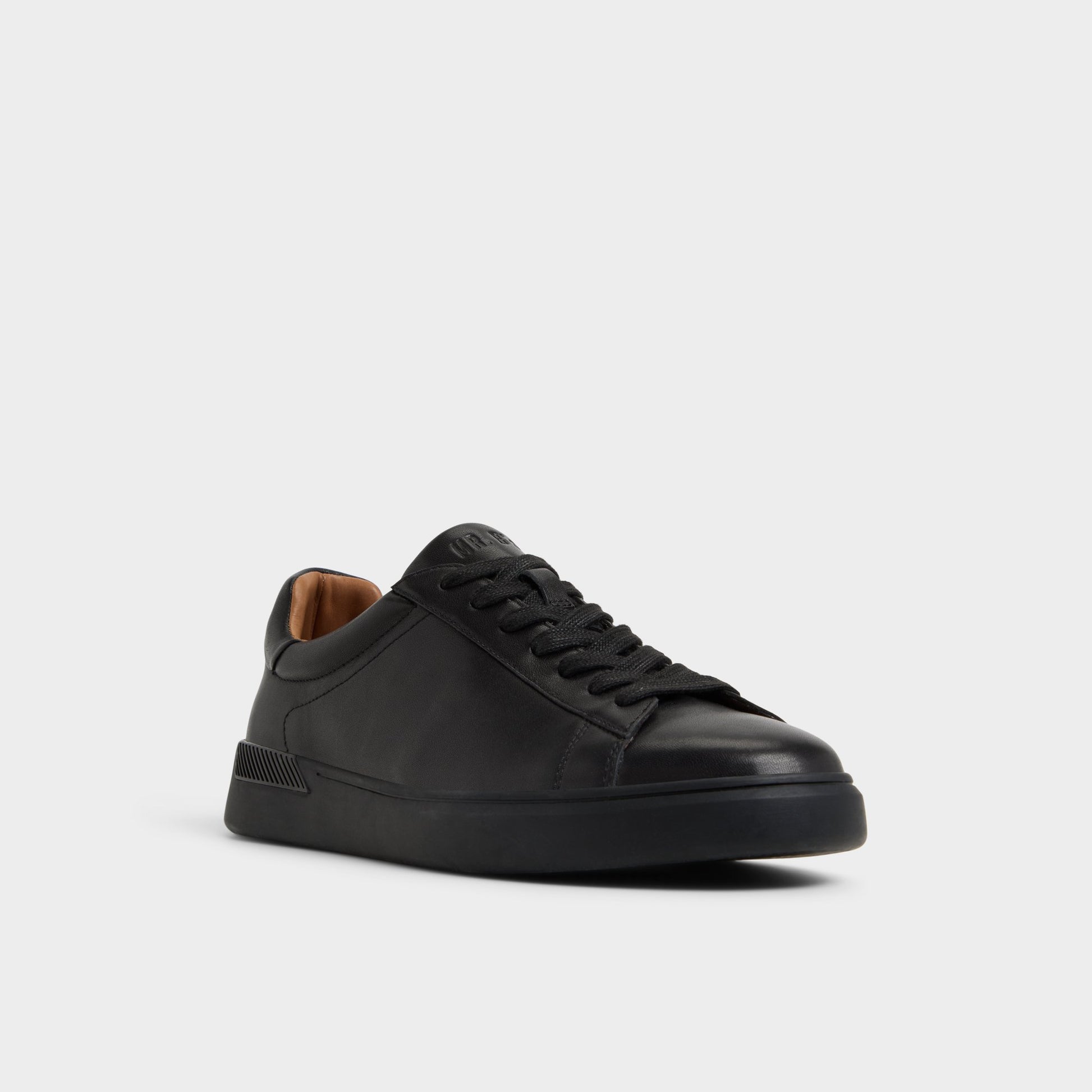 Three-quarter angle of Other black Seeger Low top sneaker's front side