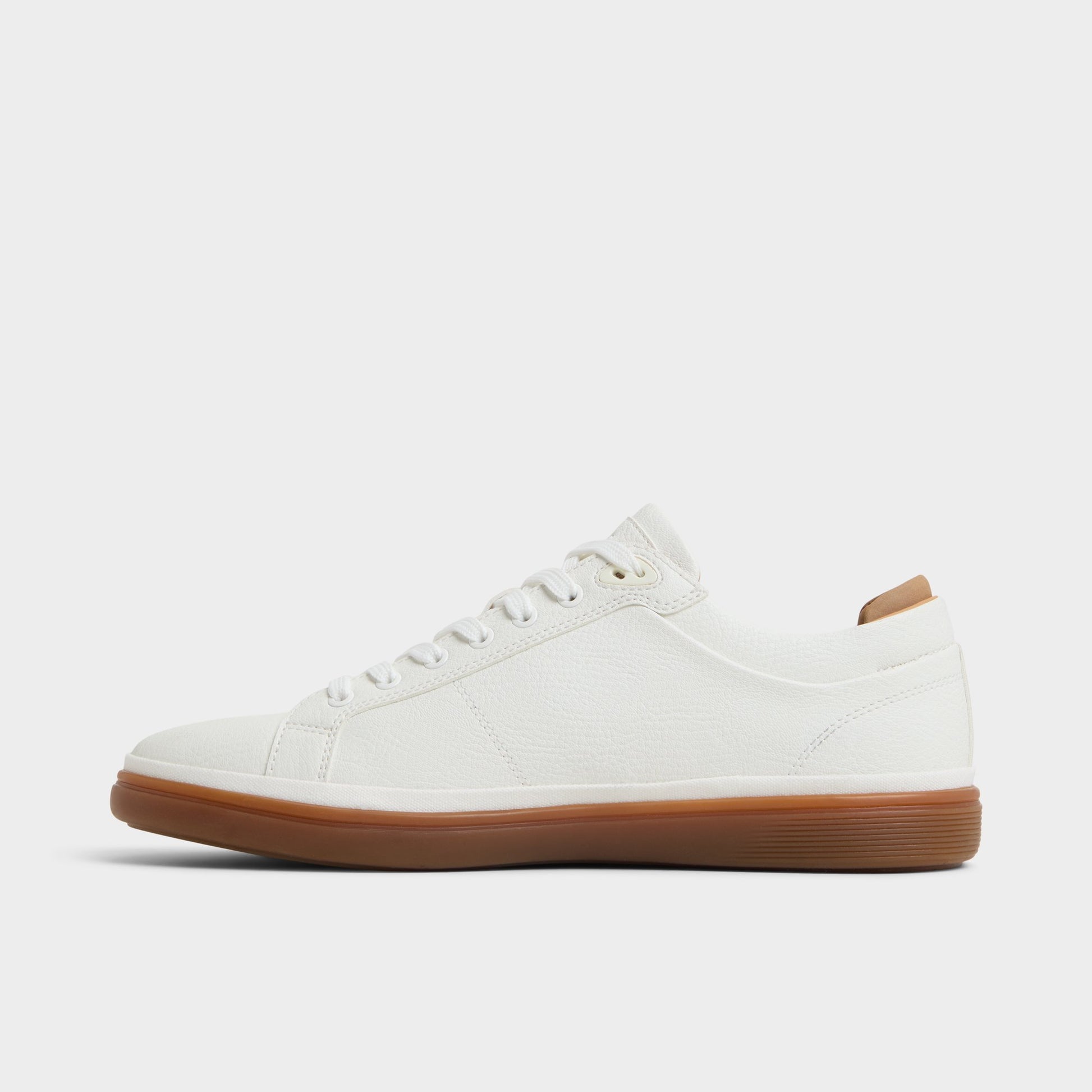 Side view of Open White Finespec Low top sneaker