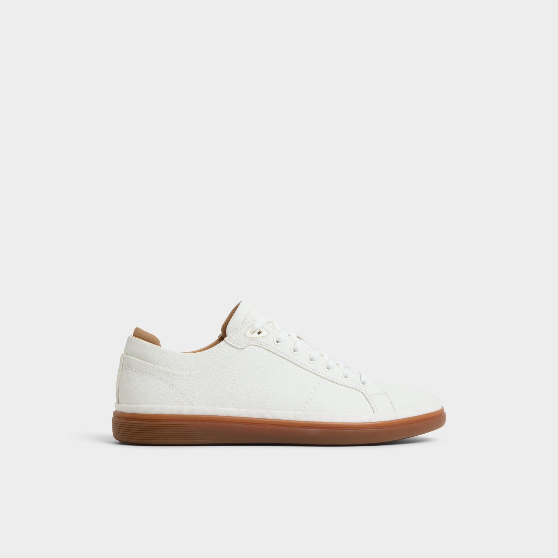 Main View of Open White Finespec Low top sneaker for Mens