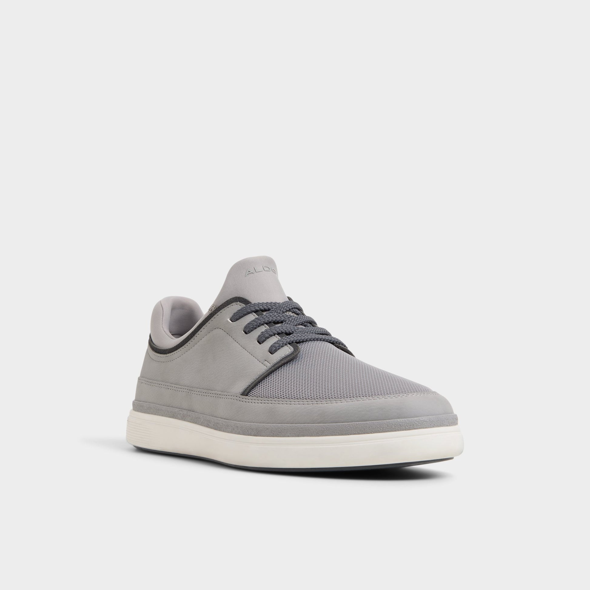 Three-quarter angle of Grey Kurtis Low top sneaker's front side