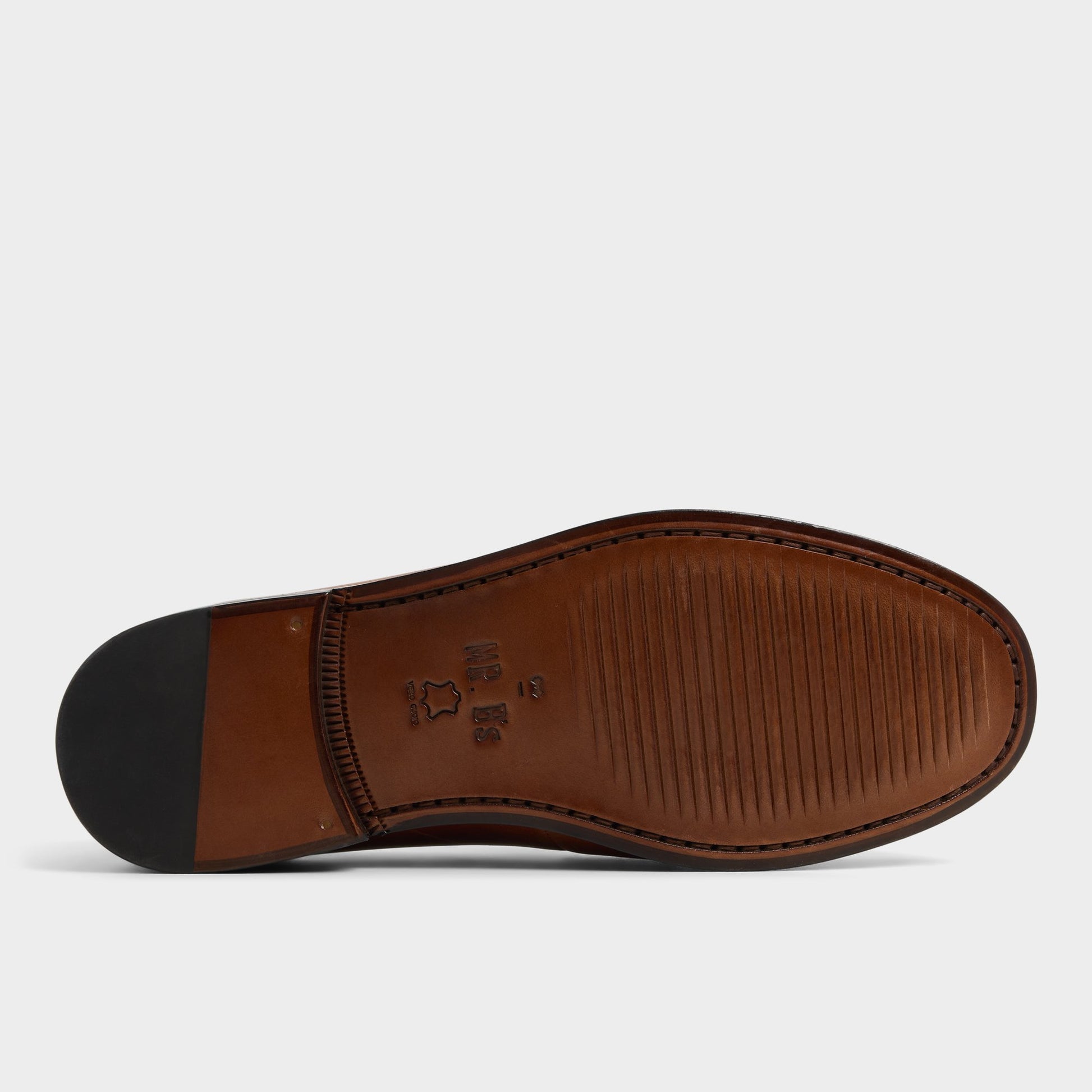 View of Cognac Jarom Loafer's sole
