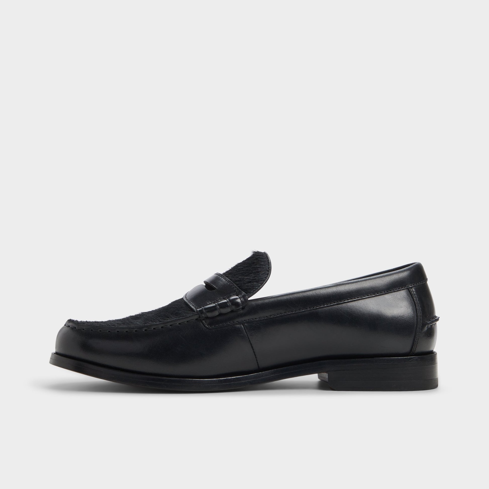 Side view of Open black Jarom Loafer