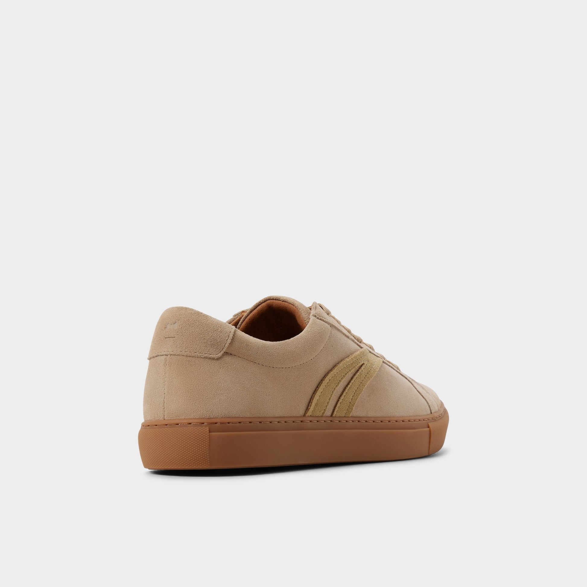 Three-quarter angle of Sand Leroy Low top sneaker's back side