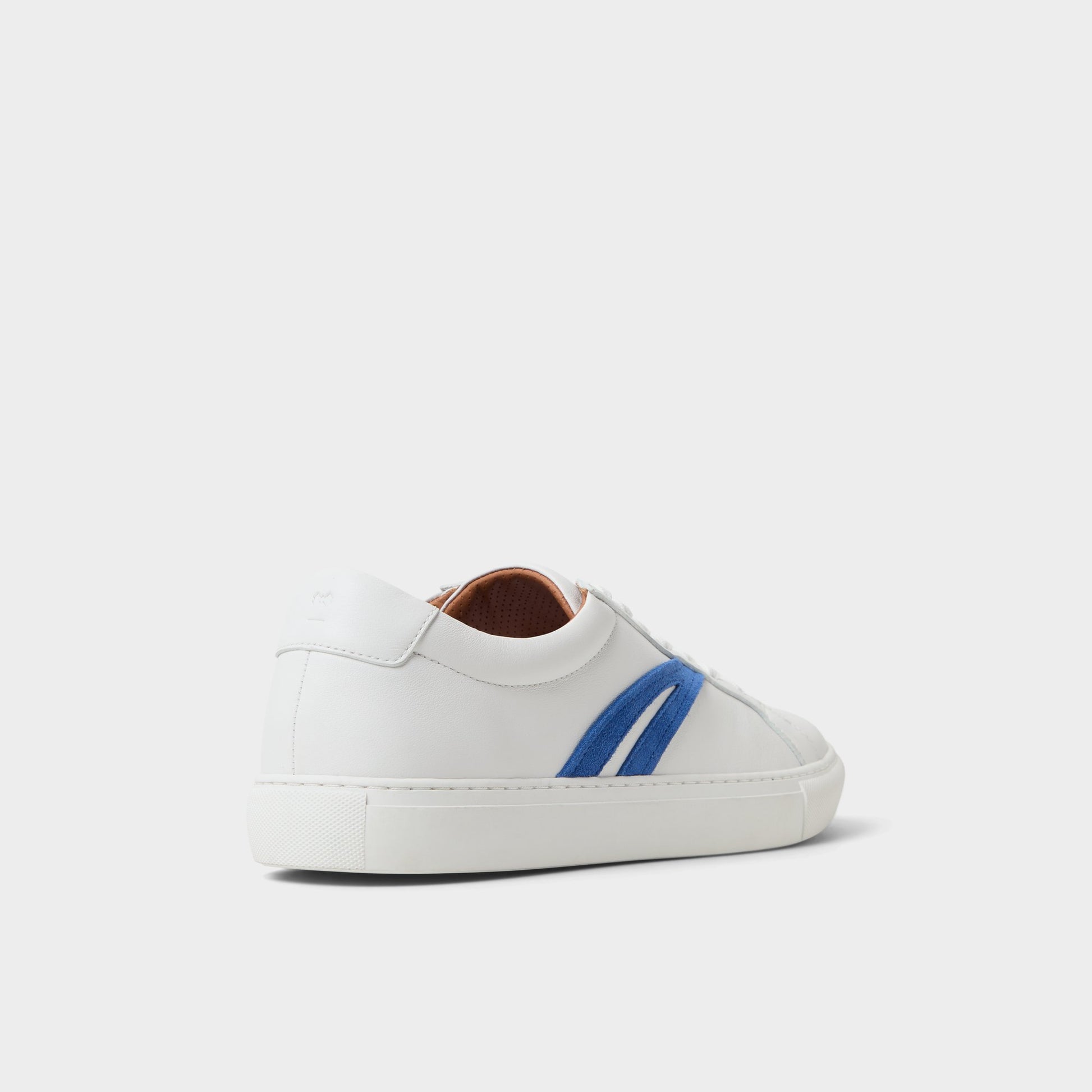 Three-quarter angle of Other White Leroy Low top sneaker's back side
