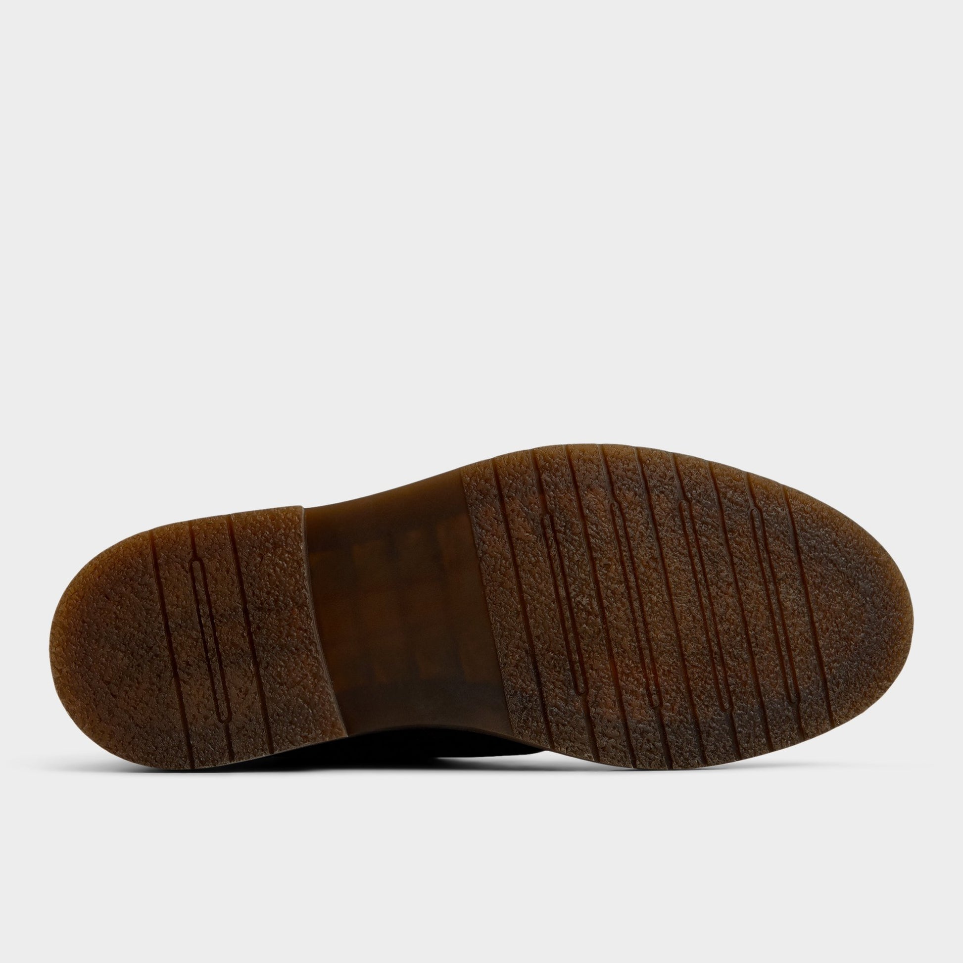 View of Dark Brown Zucca Chukka boot's sole