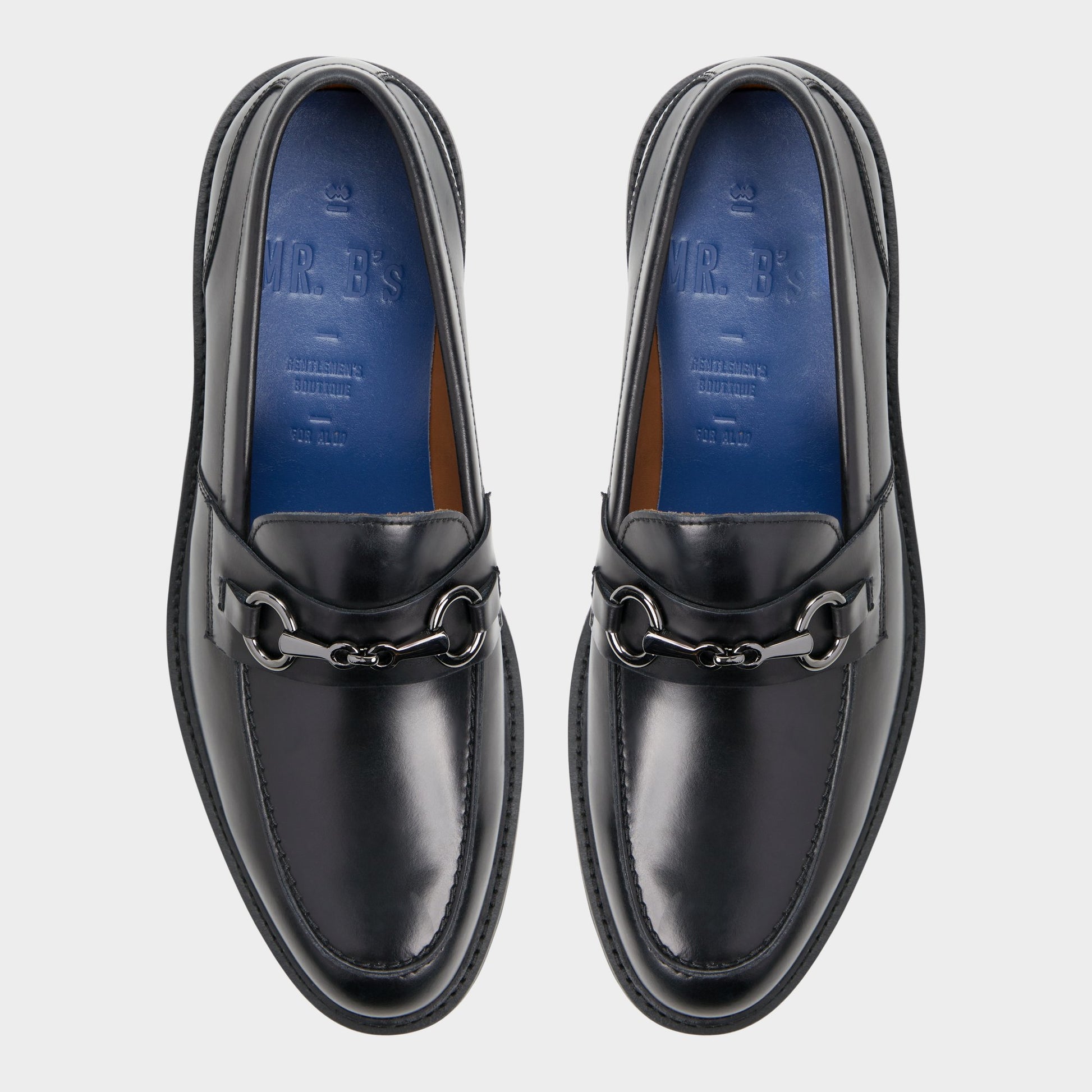 Top-down view of the Black Hanson Loafer