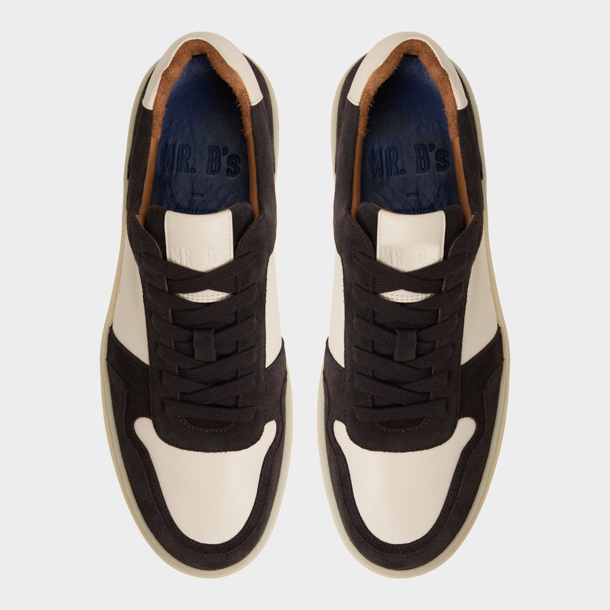 Top-down view of the Ivory Montie Low top sneaker