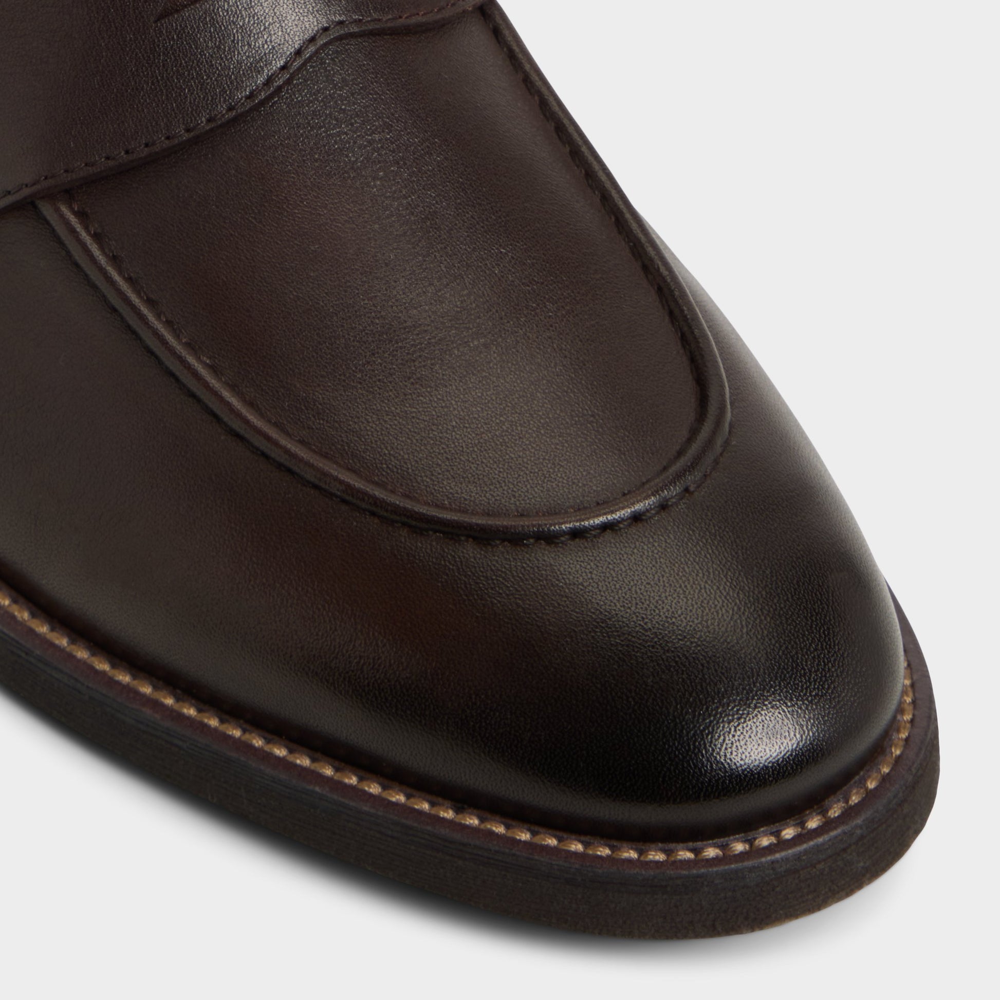 Close-up of the Dark Brown Mack Loafer