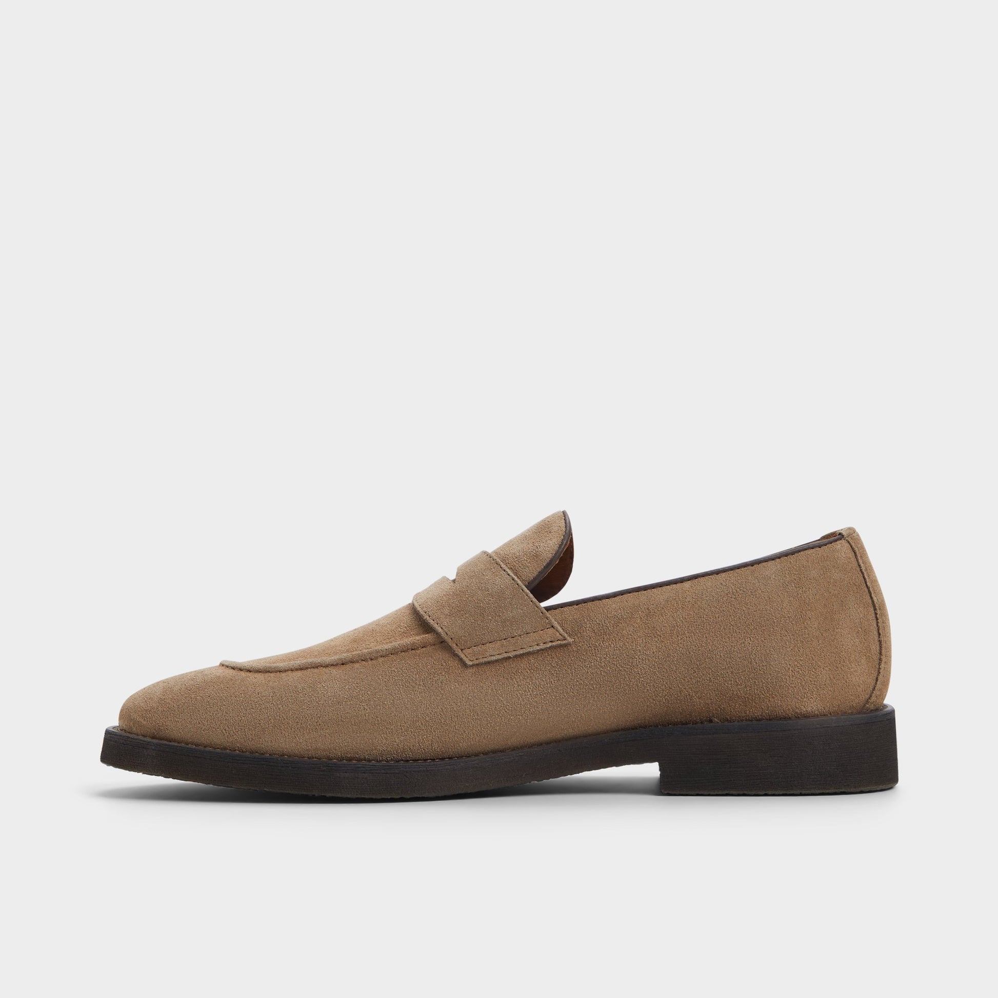 Side view of Taupe Mack Loafer