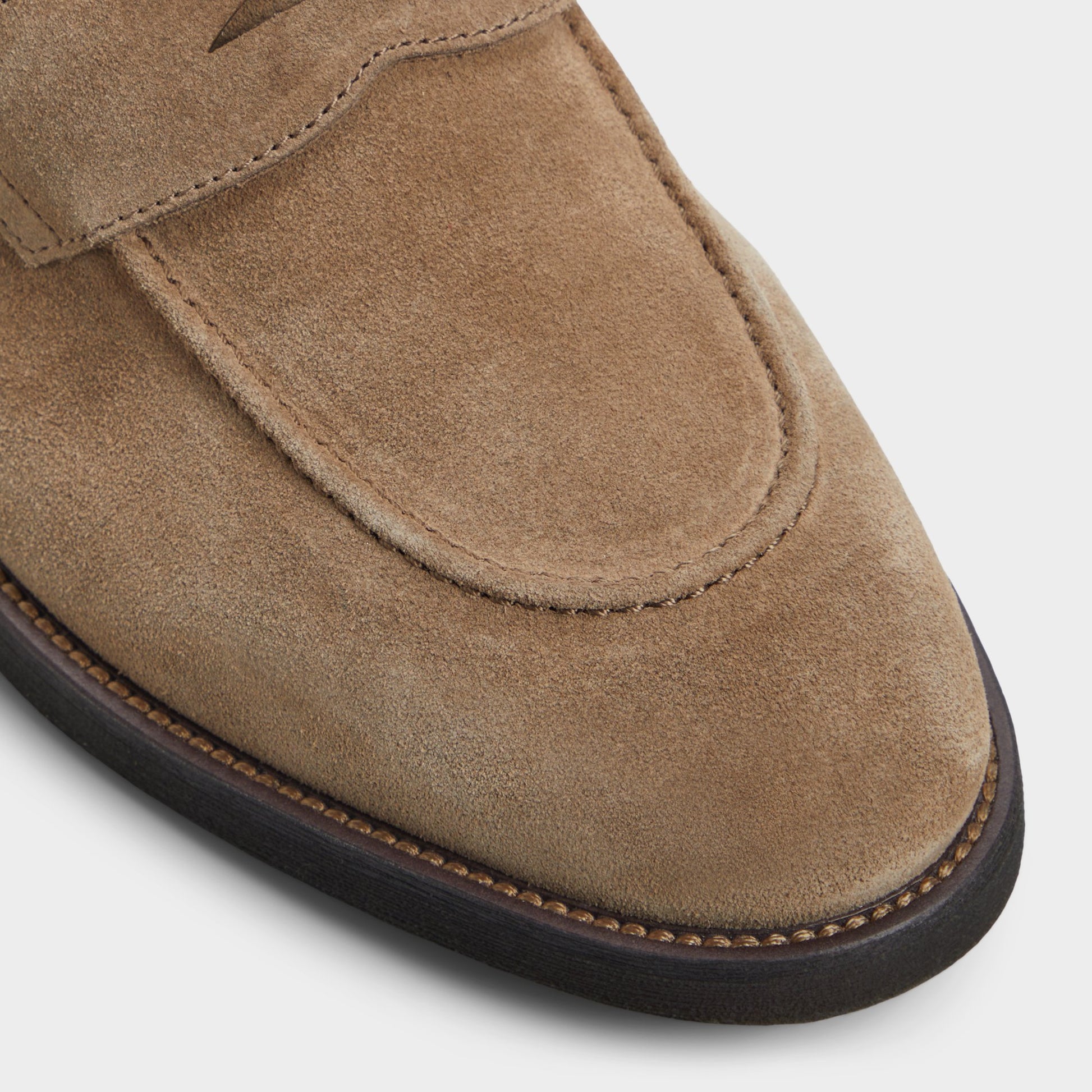 Close-up of the Taupe Mack Loafer