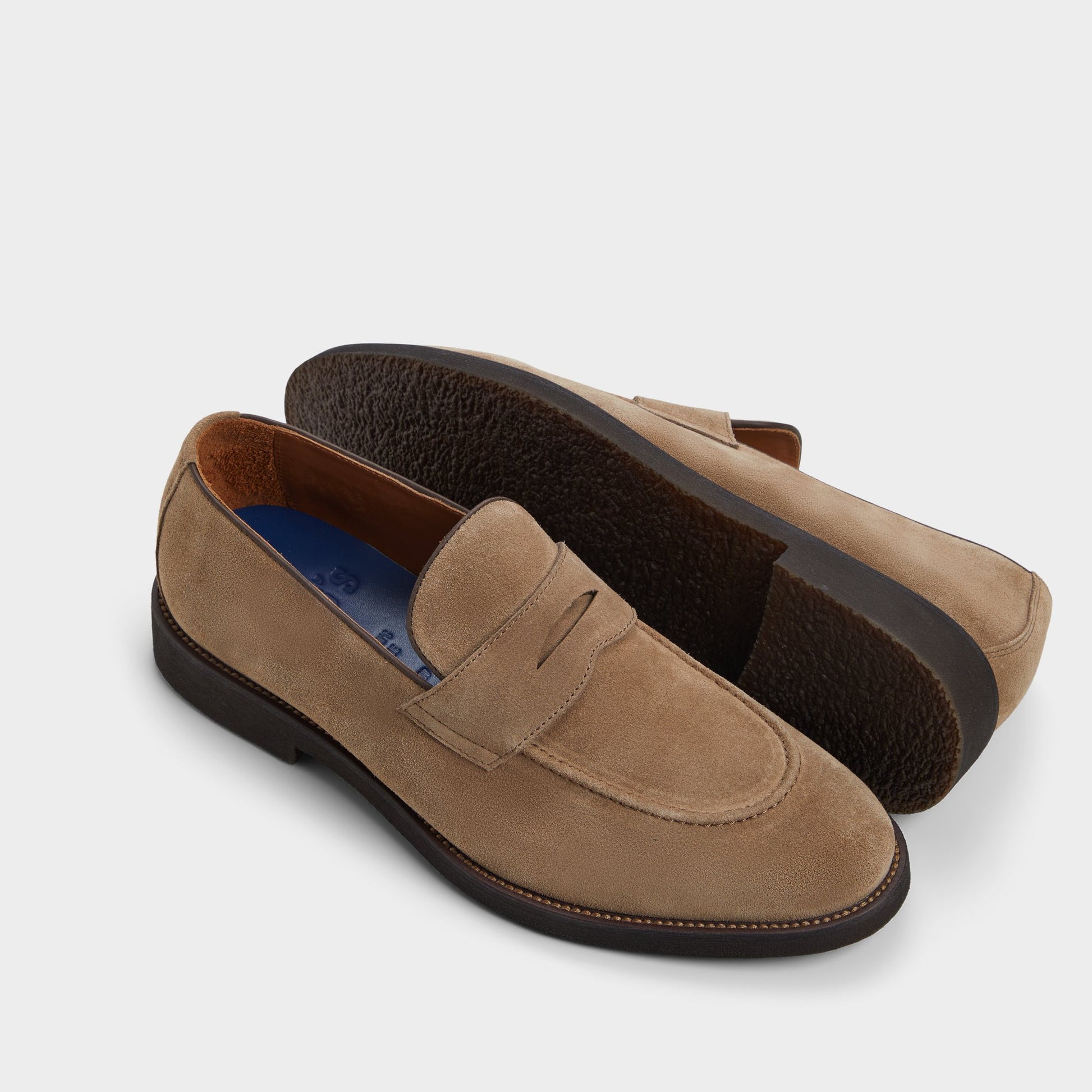 Highlighted view of a pair of Taupe Mack Loafers