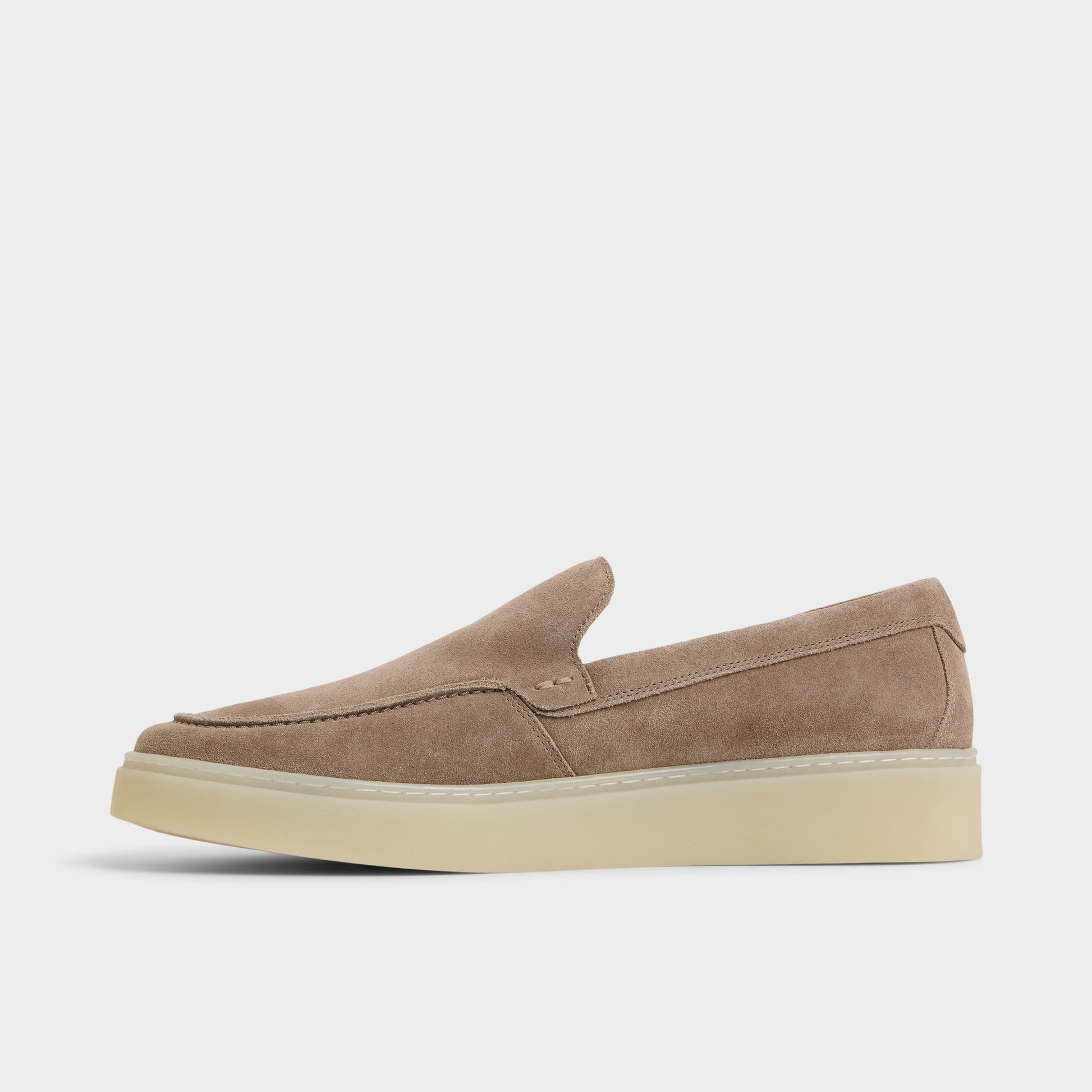 Side view of Taupe Vargas Loafer