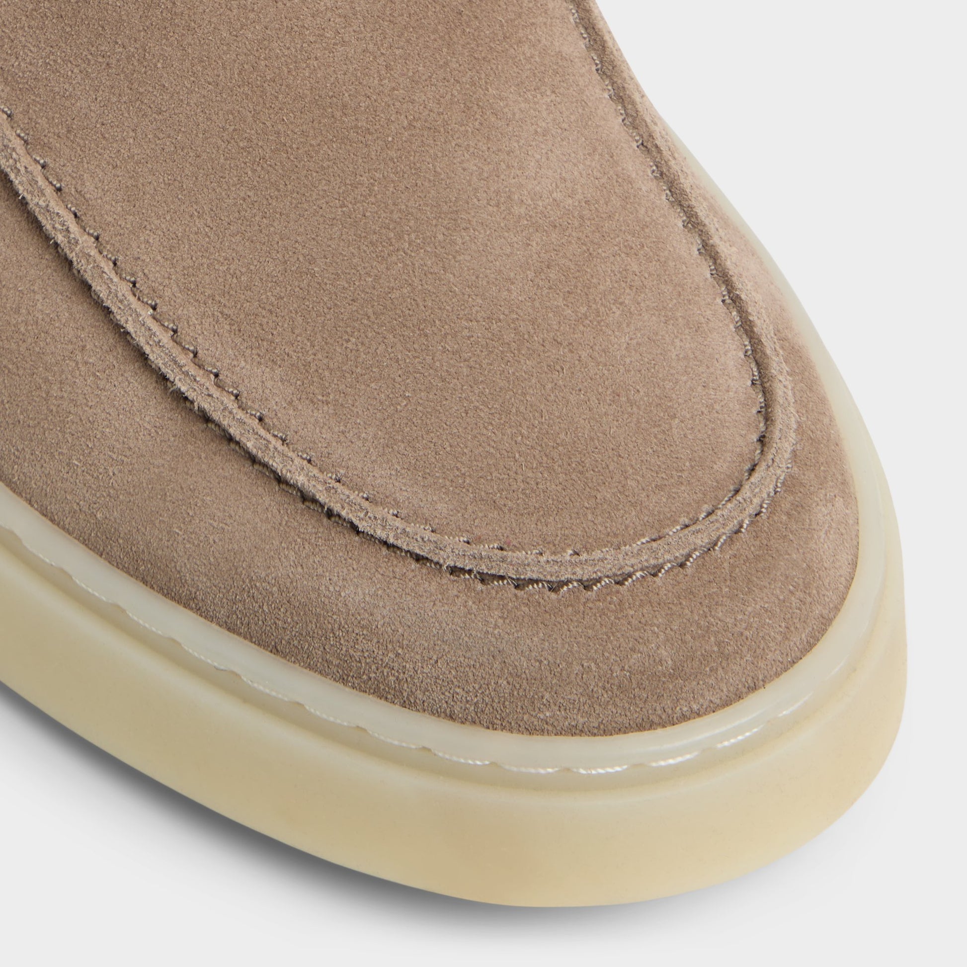 Close-up of the Taupe Vargas Loafer
