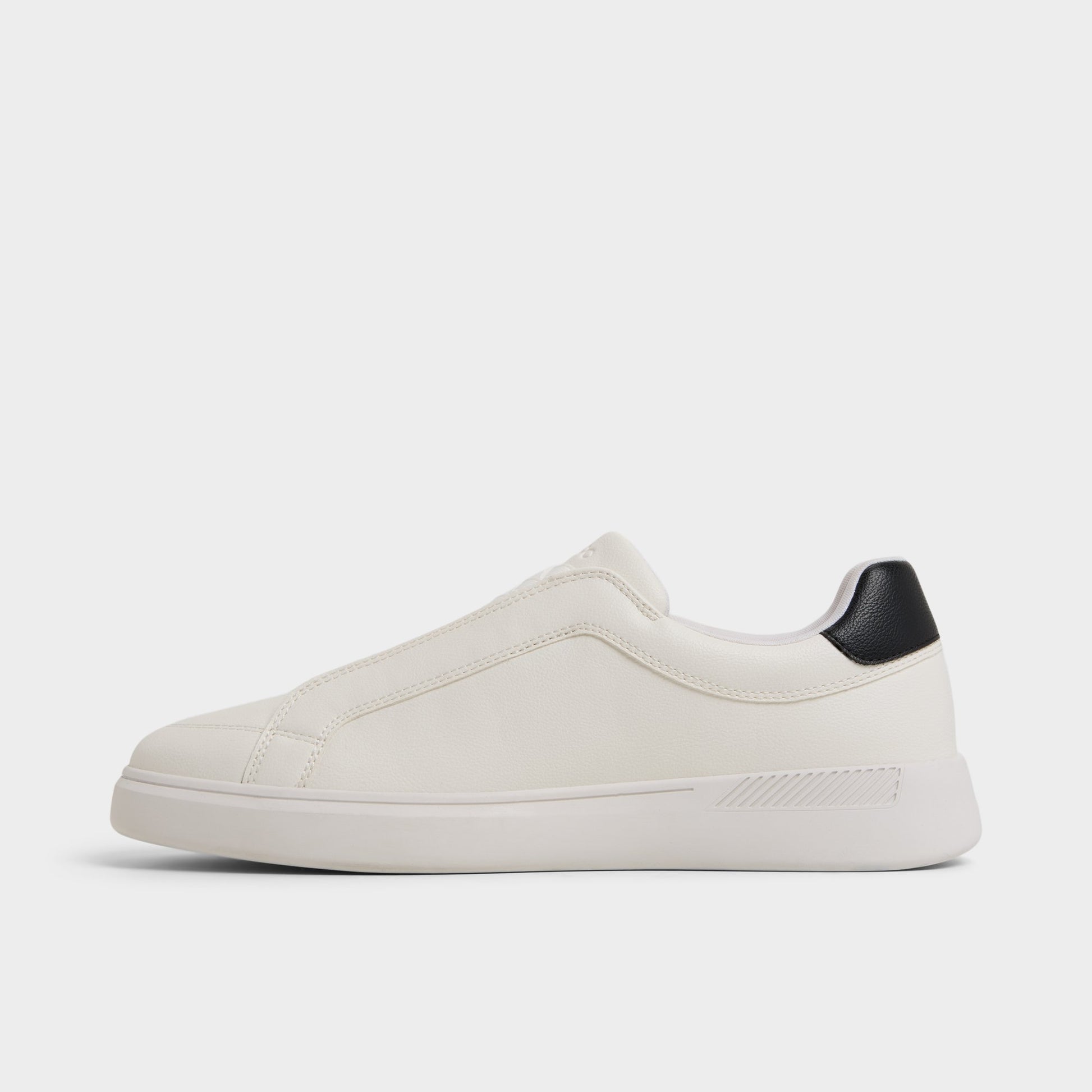 Side view of White Jona Slip-on sneaker