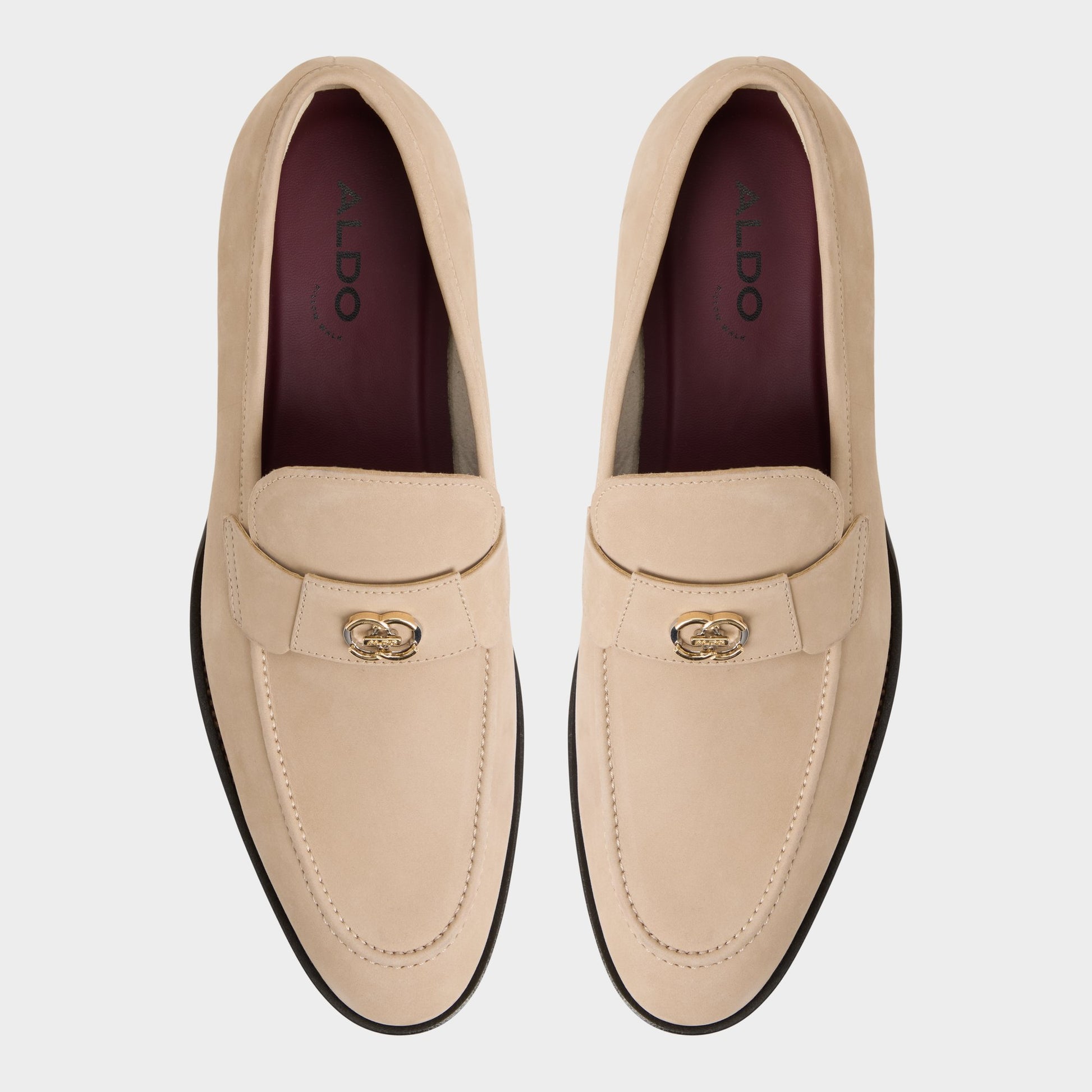Top-down view of the White/Bone Beck Loafer