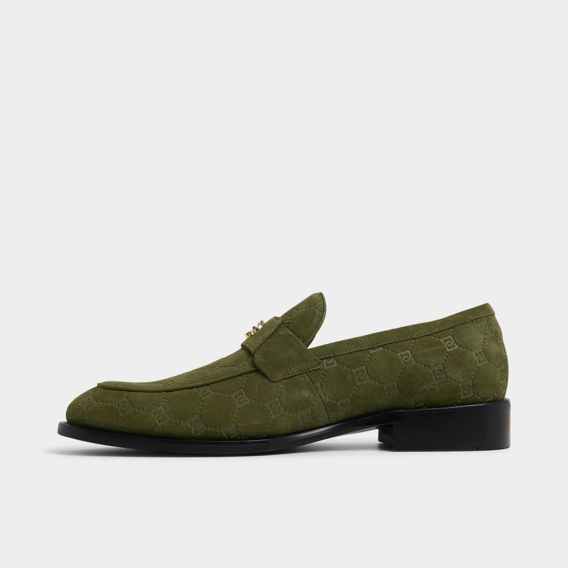Side view of Khaki Beck Loafer