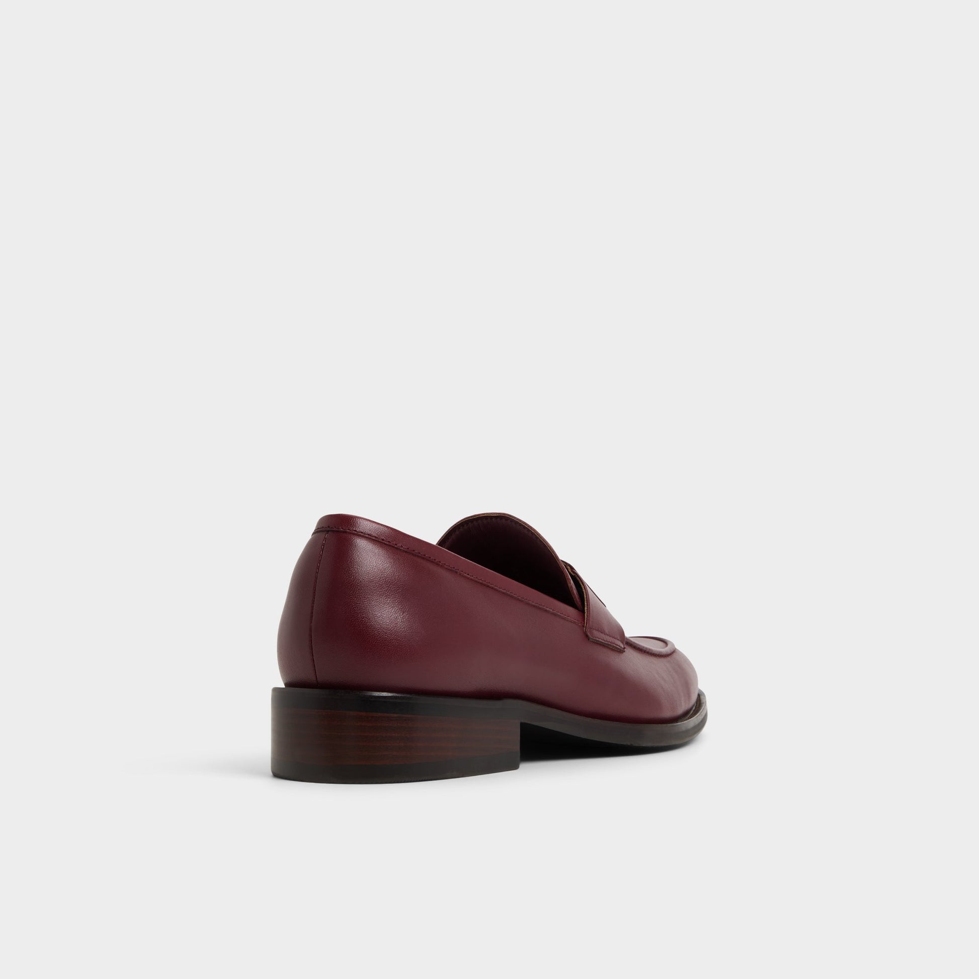 Three-quarter angle of Other red Beck Loafer's back side