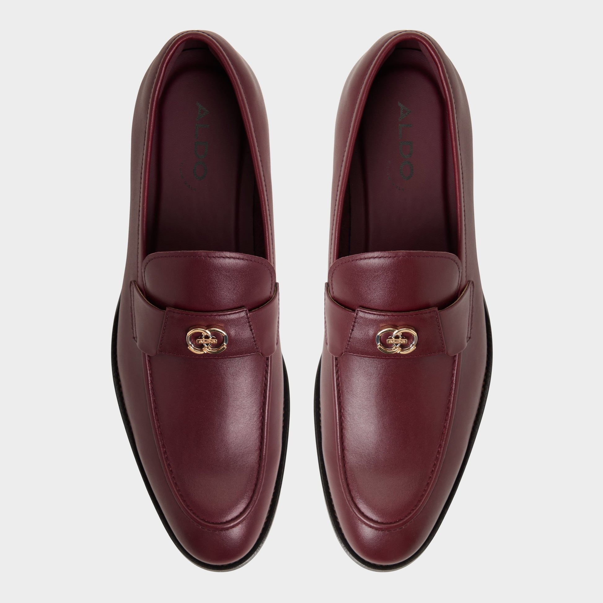 Top-down view of the Other red Beck Loafer